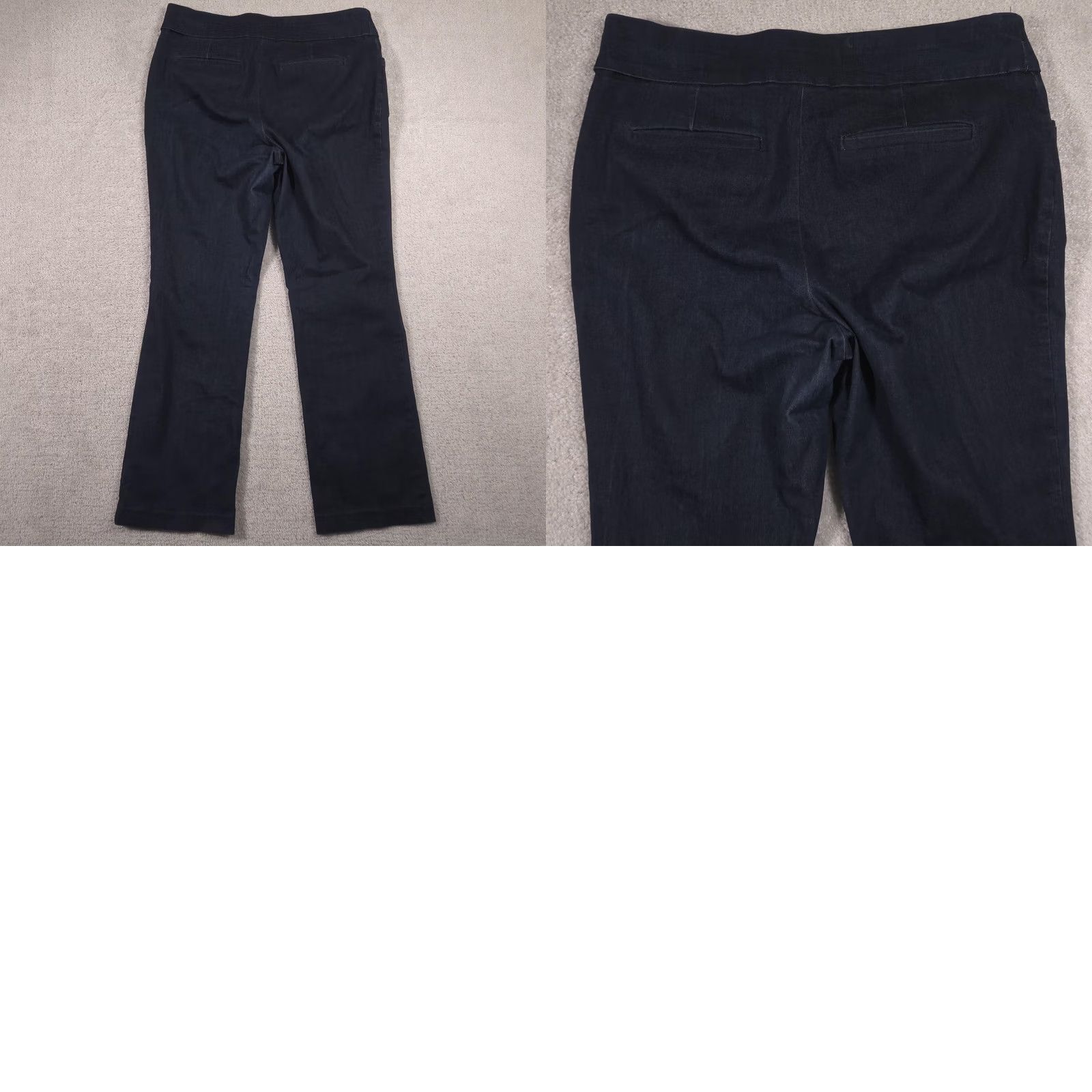 Croft & Barrow Croft & Barrow Pants Womens 12 Effortless Stretch Denim Pull On Straight Leg Size 34" / US 12 / IT 48 - 9 Thumbnail