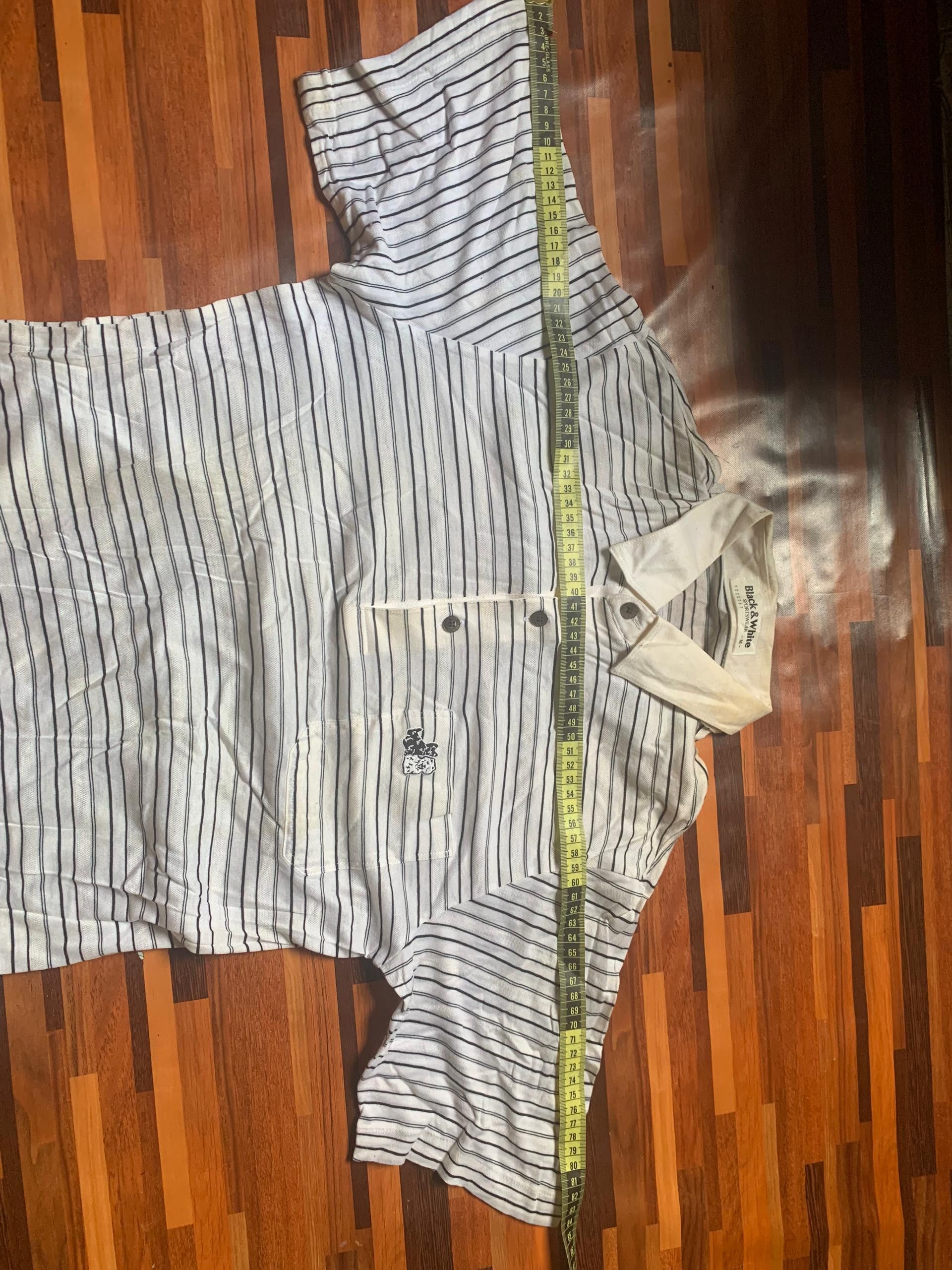Vintage Vintage 90's BLACK & WHITE Sportswear Polo Shirt Size US M / EU 48-50 / 2 - 5 Thumbnail