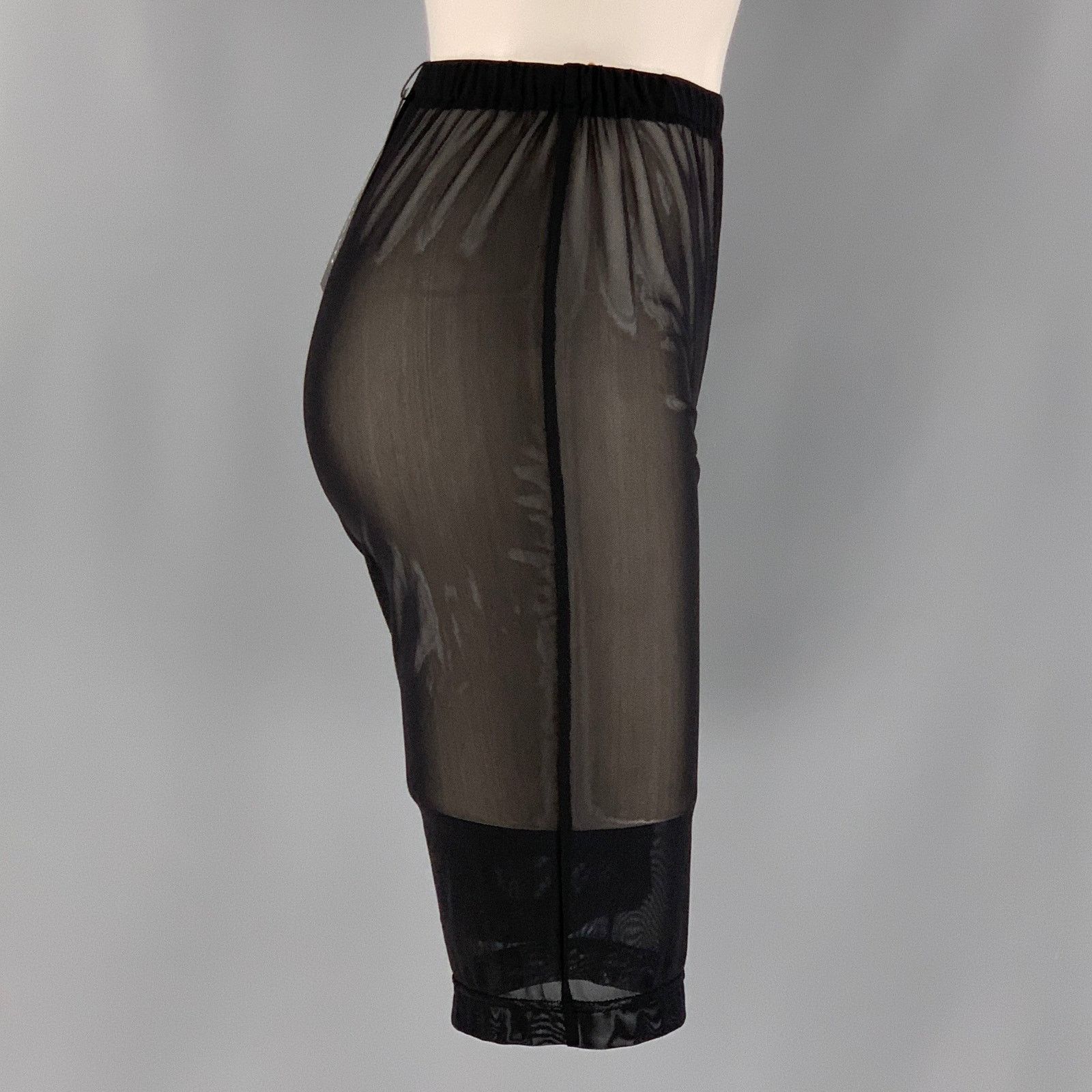 Other Size 10 Black Polyester Elastane See Through Shorts Size 32" / US 10 / IT 46 - 2 Thumbnail