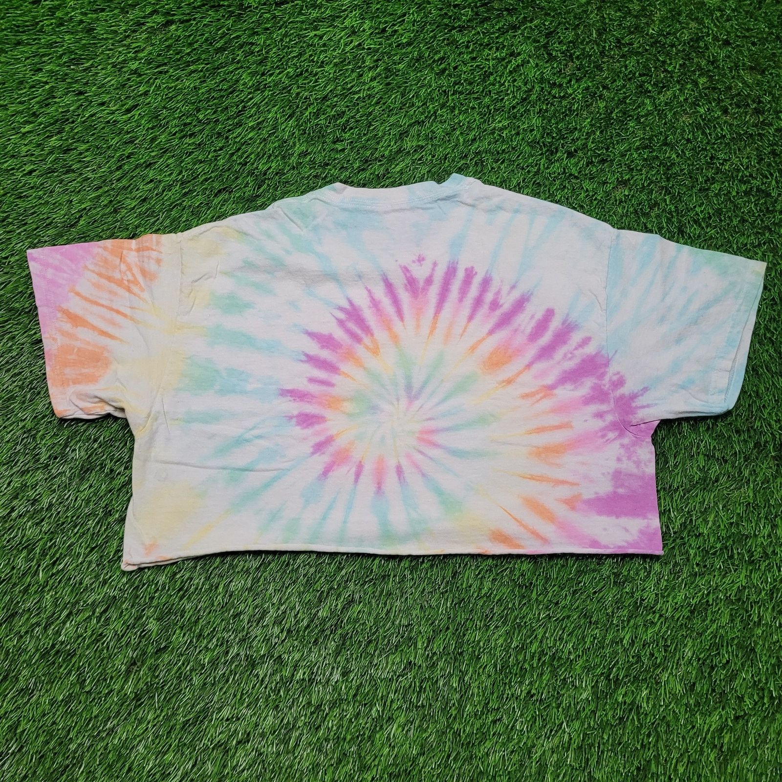 Other AC/DC High Voltage Pastel Tie-Dye Super Cropped Tee Womens L Size L / US 10 / IT 46 - 3 Thumbnail