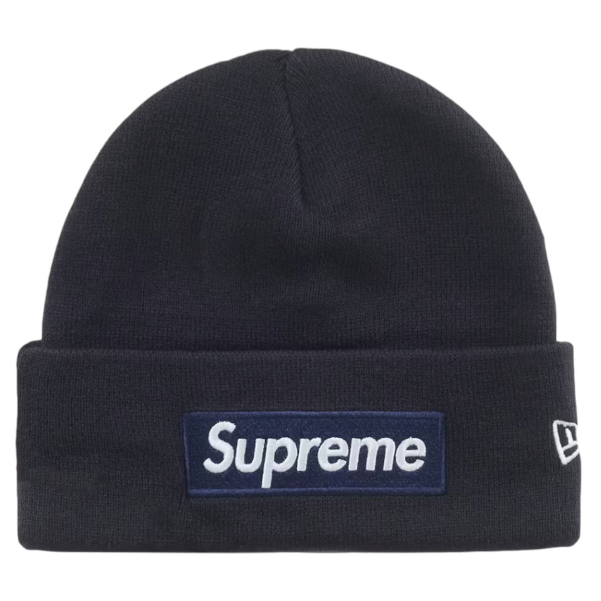 New Era × Supreme Supreme new era accent beanie navy fw24 | Grailed