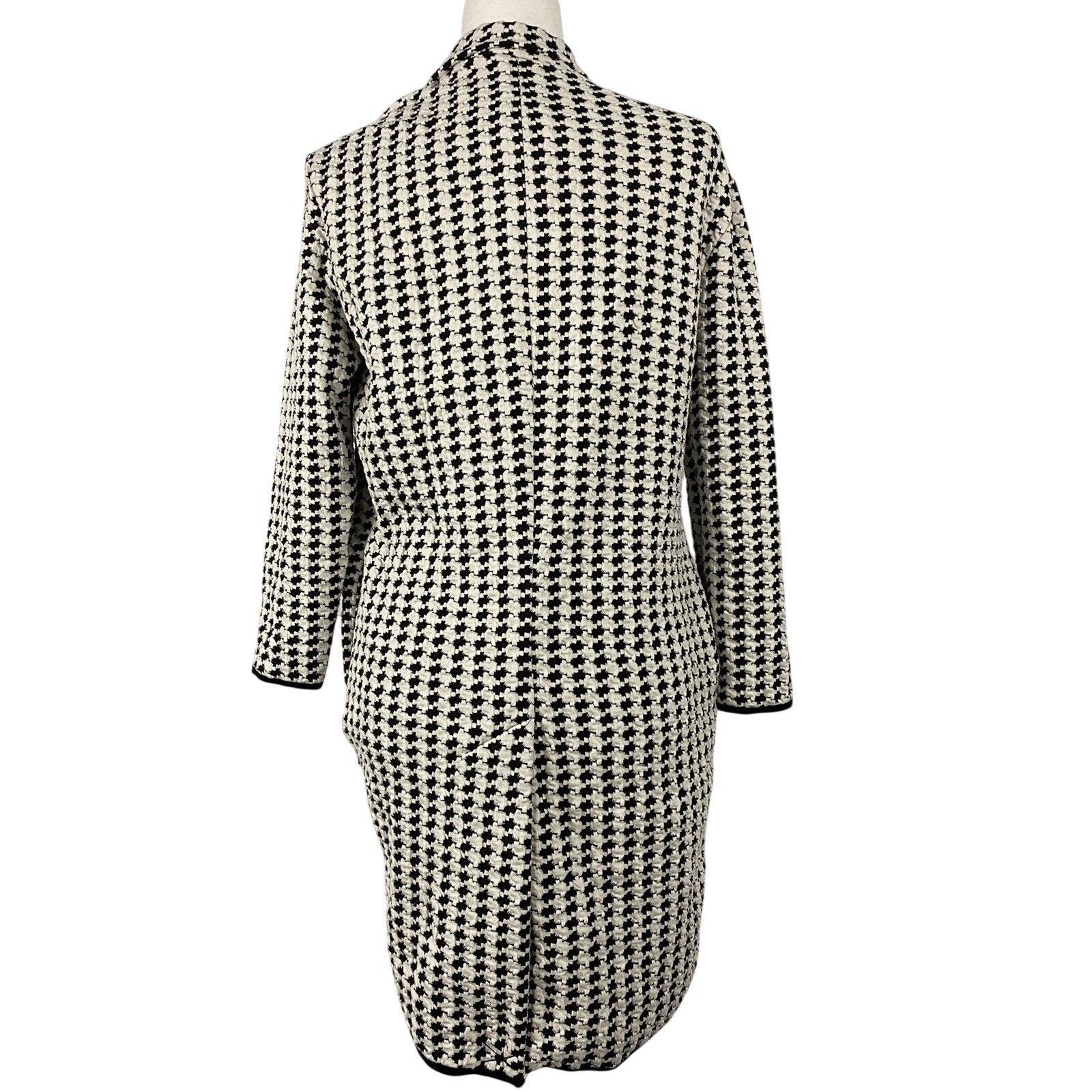 Alberta Ferretti Philosophy Cut And Sewn Black Ivory Jod Jacke Size S A003049 Size S / US 4 / IT 40 - 3 Thumbnail
