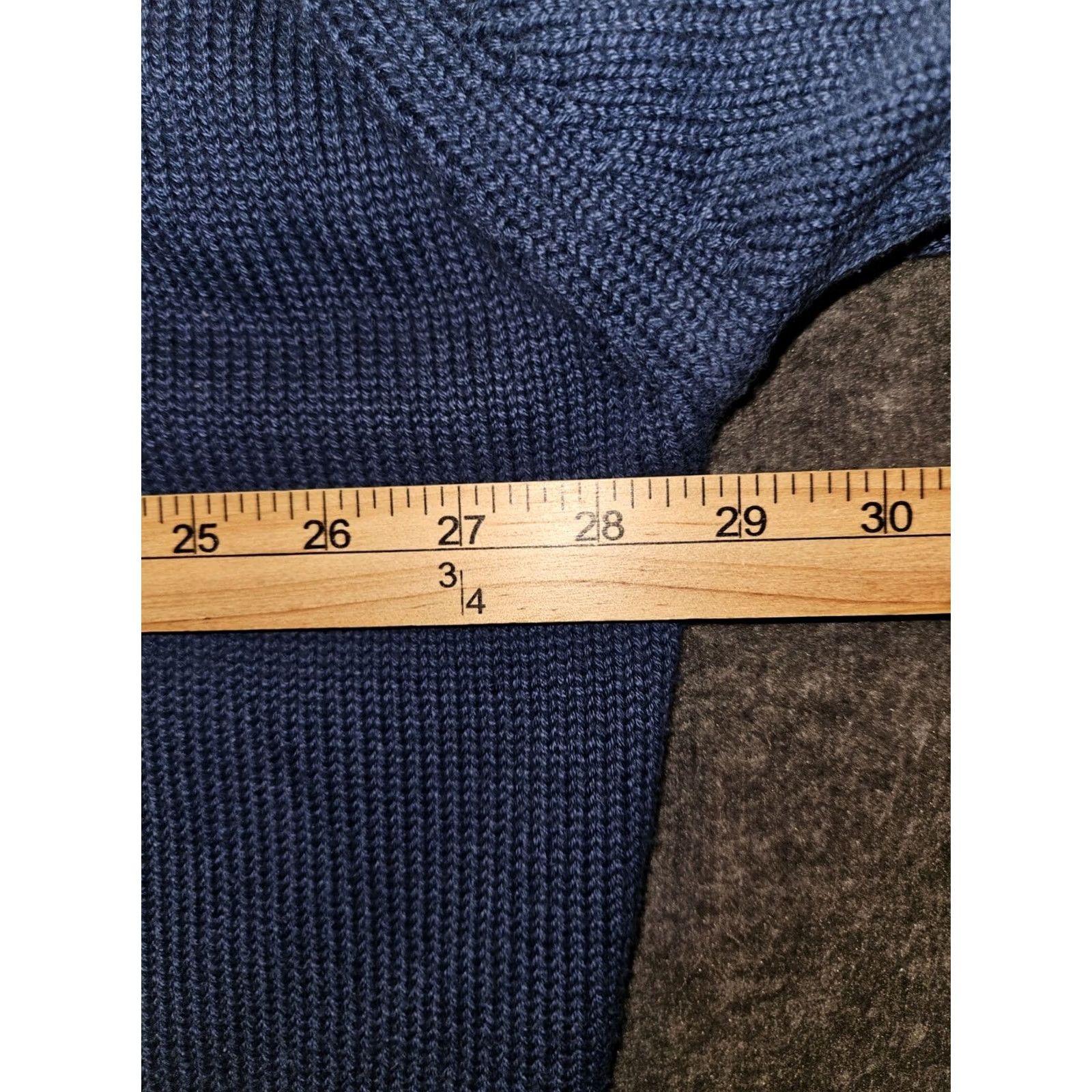 Lands' End VINTAGE Lands' End Sweater Men's 2XL Blue V-Neck Long Sleeve Tight Knit Pullover USA 90s Classic Dad Size US XXL / EU 58 / 5 - 3 Thumbnail
