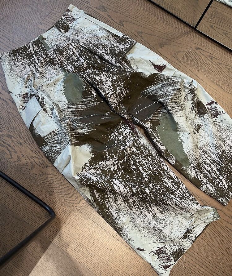 Japanese Brand × Vintage Outdoor retro punk paint-splattered cargo pants Size US 34 / EU 50 - 6 Thumbnail