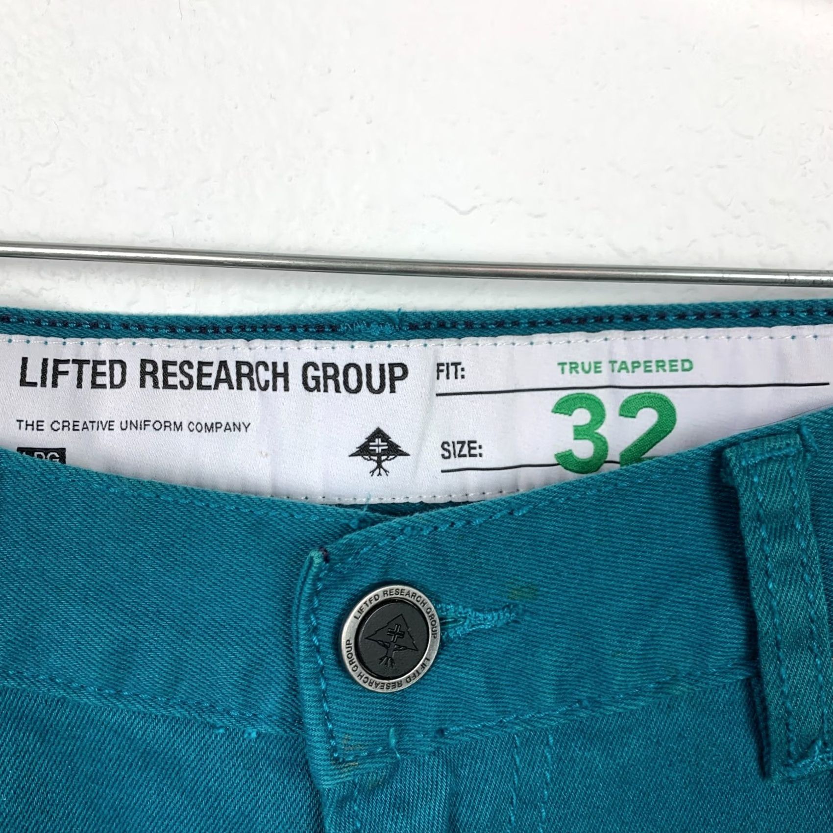 Vintage LGR Ocean Blue Teal True Tapered Jeans Size 32 Mens Regular 31in Inseam Size US 32 / EU 48 - 4 Thumbnail
