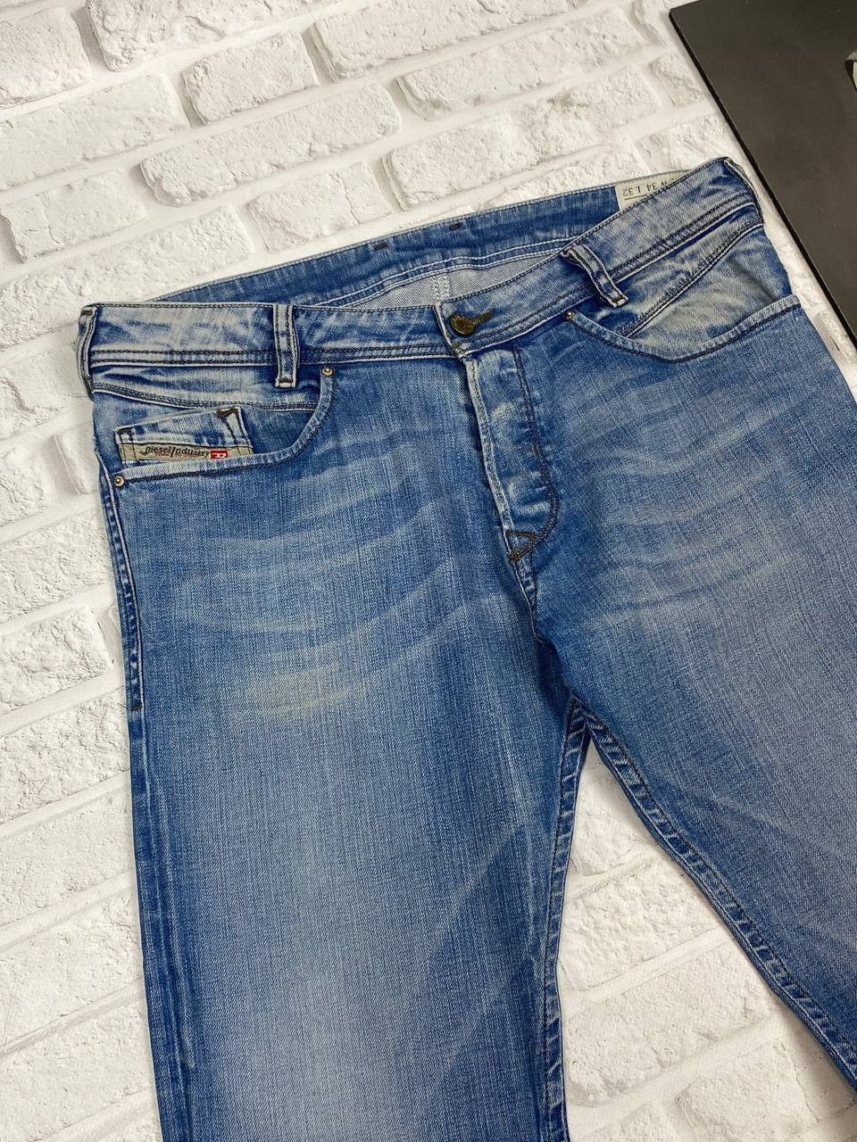 Diesel Diesel Poiak Jeans Mens Acid Washed Tapered Zipper Pockets Size US 34 / EU 50 - 11 Thumbnail