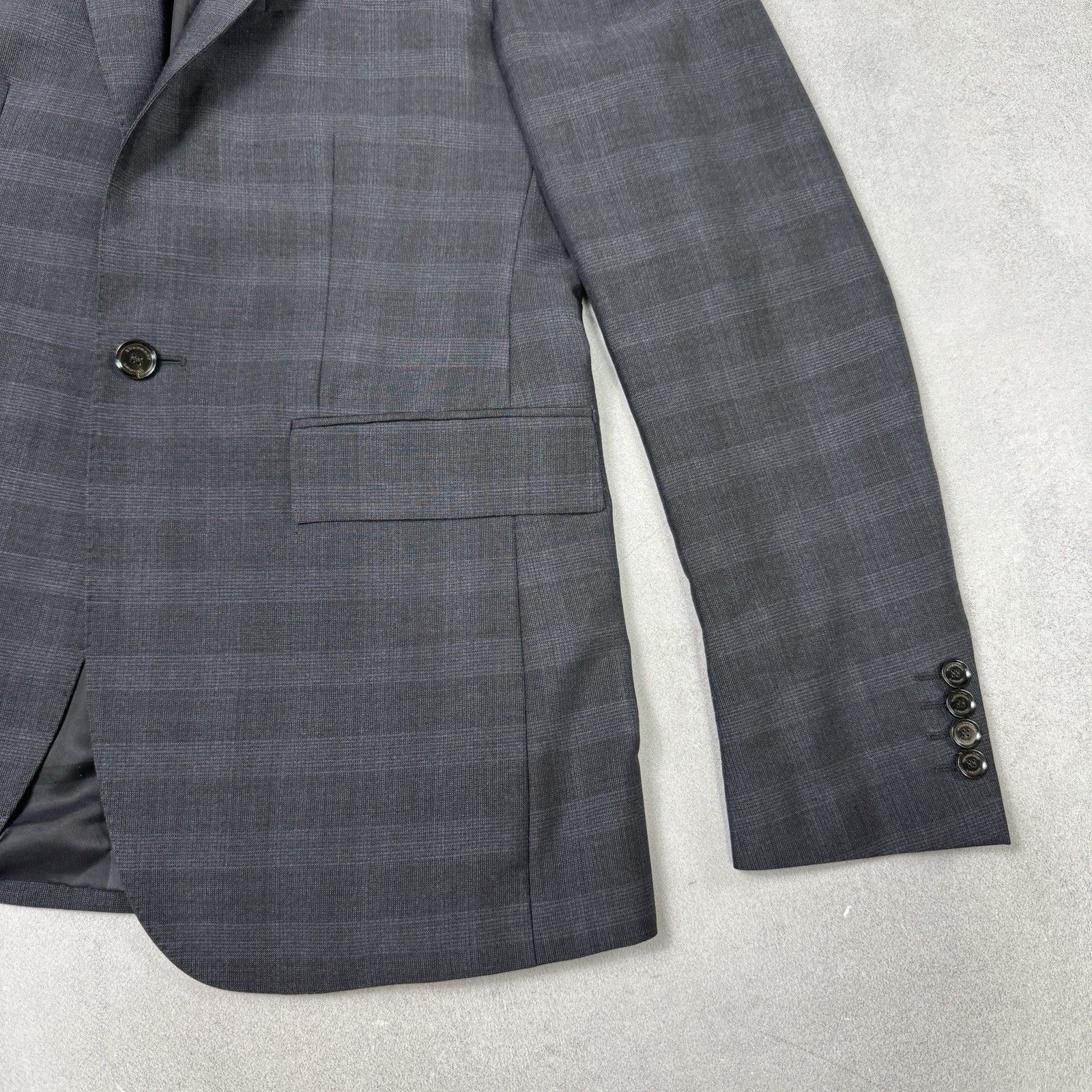 Burberry Burberry Men Blazer Check Kid Mohair/Wool Size 48R Size 38R - 4 Thumbnail