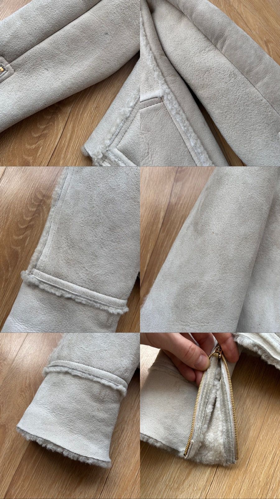Gucci Gucci by Tom Ford Shearling Moto Jacket Size M / US 6-8 / IT 42-44 - 15 Thumbnail