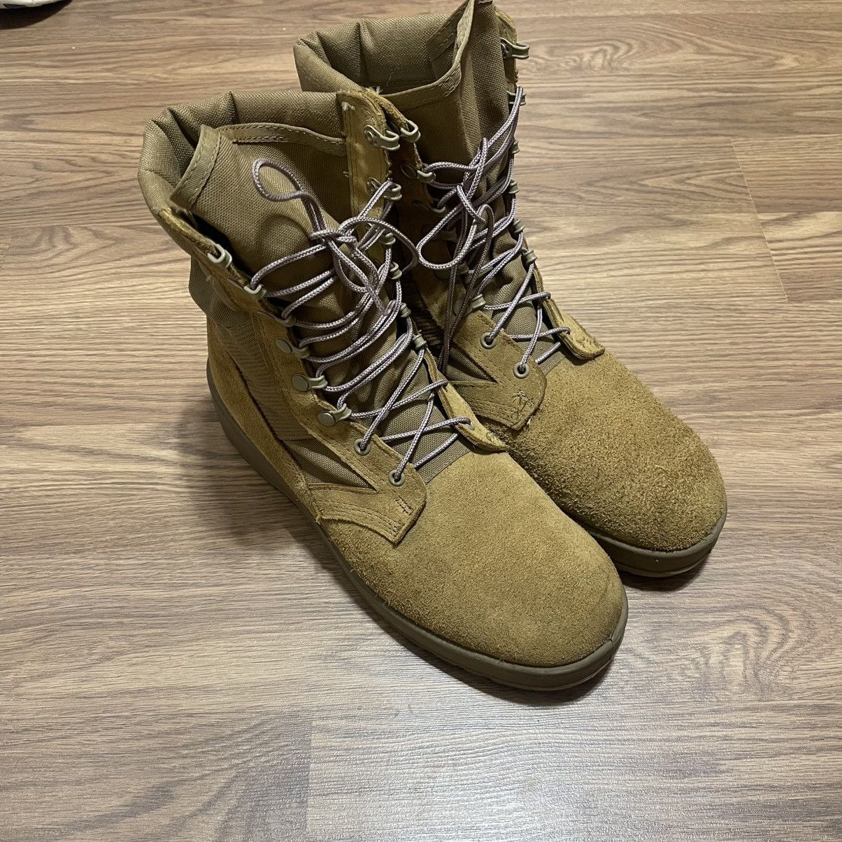 Vibram Tan beige military US Army combat boots vibram Size US 11.5 / EU 44-45 - 5 Thumbnail
