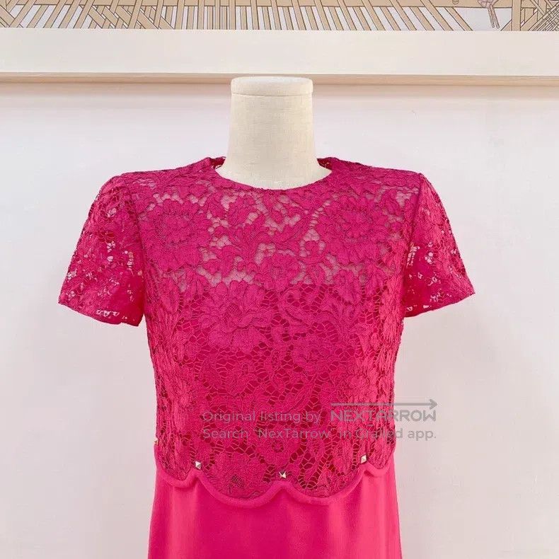 Valentino Valentino dragon fruit dress Size L / US 10 / IT 46 - 5 Thumbnail