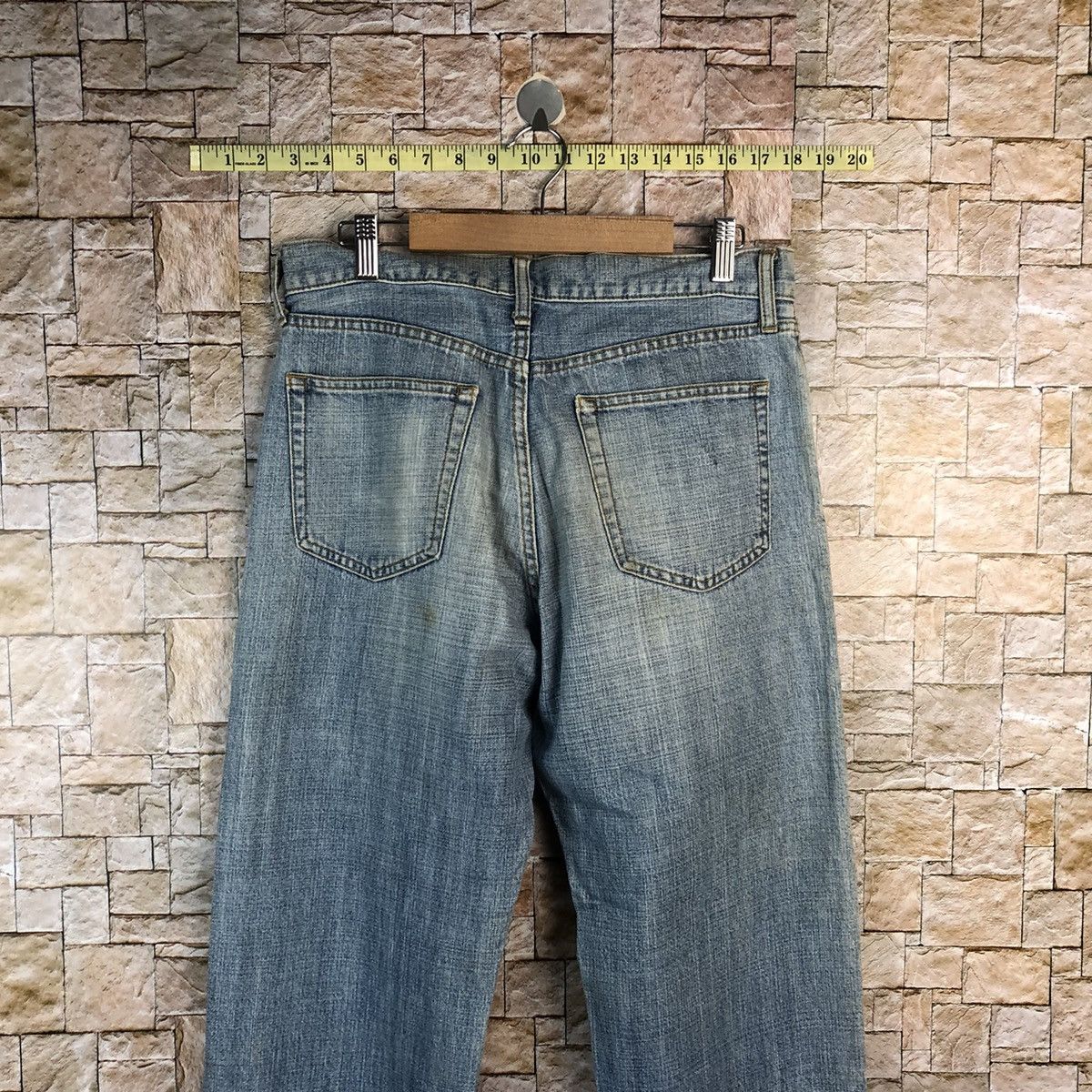 Japanese Brand Uniqlo japan vintage faded Blue Denim Pants #A955 Size US 30 / EU 46 - 14 Thumbnail