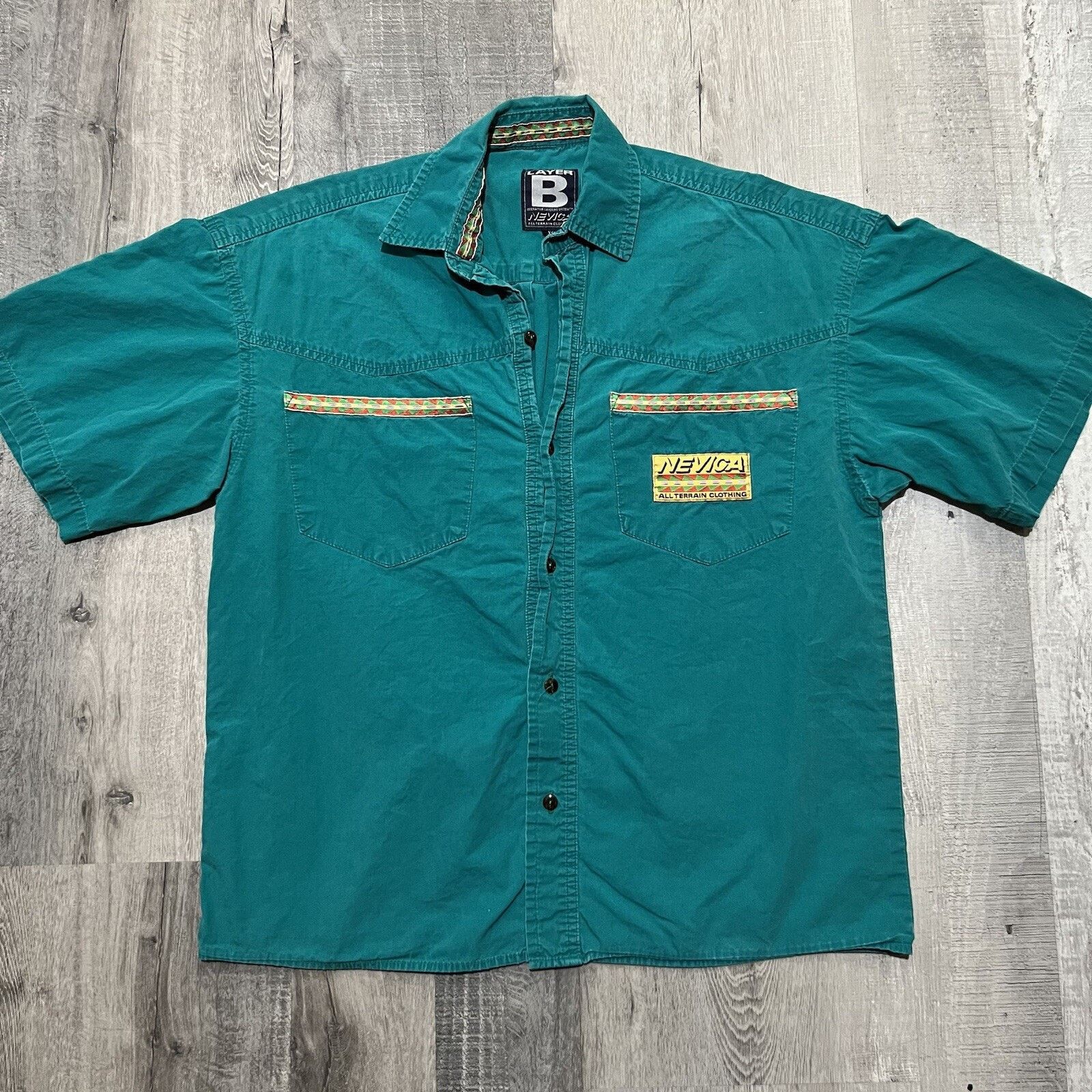 Nevica VTG Nevica All Terrain Layer B Shirt Teal Blue Hiking Shirt Size US XS / EU 42 / 0 - 1 Thumbnail
