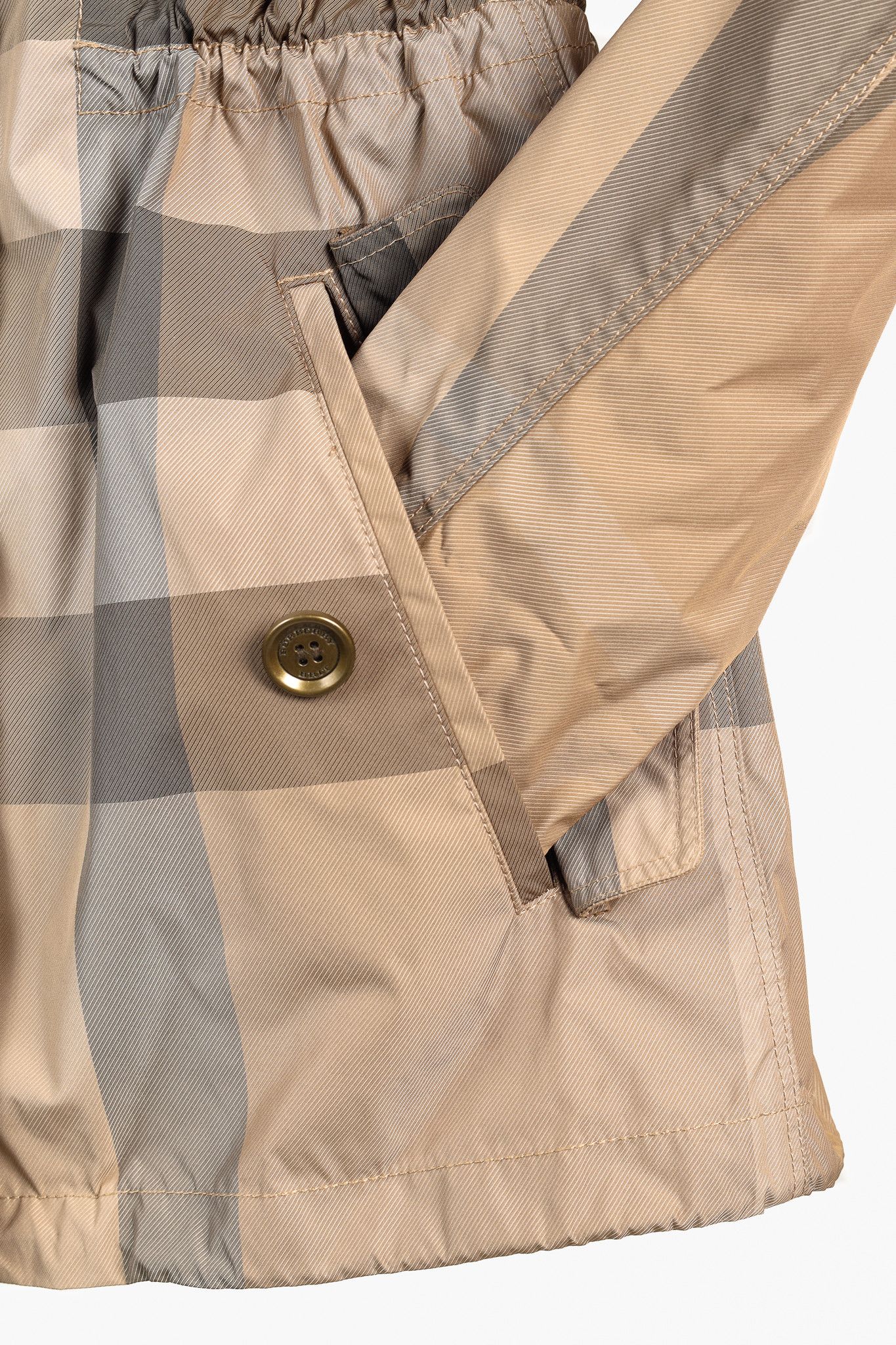 Burberry Burberry Brit Light-Brown Check Rain Jacket Size M / US 6-8 / IT 42-44 - 8 Thumbnail