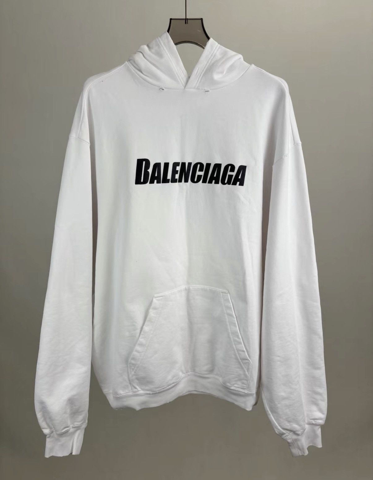 Balenciaga BALENCIAGA Logo Hoodie K1 Size US XXS / EU 40 - 1 Thumbnail