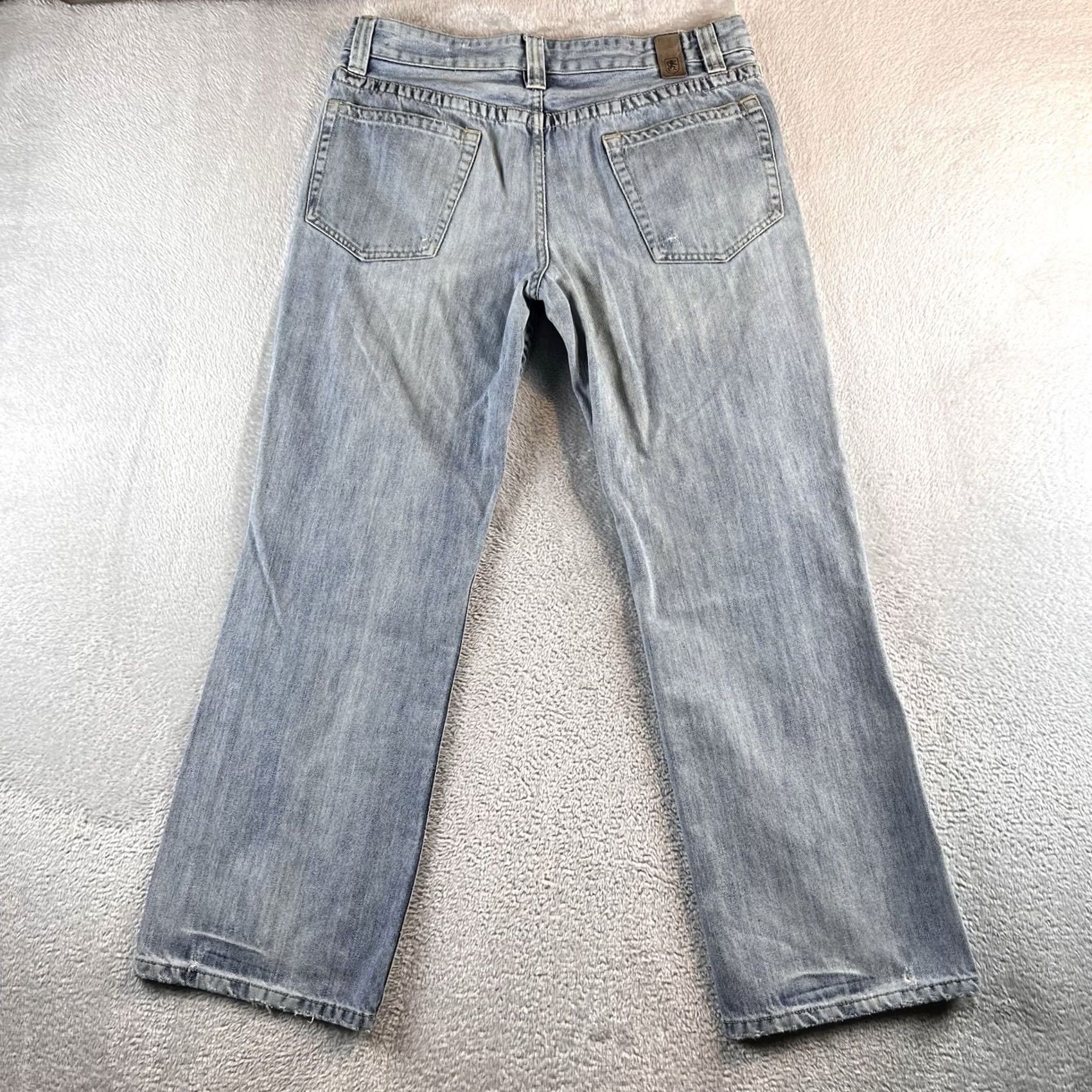 Mossimo VINTAGE Mossimo Supply Co. Jeans Bootscut Denim 34x29 Men Blue Light Wash Cowboy Retro Size US 34 / EU 50 - 2 Thumbnail