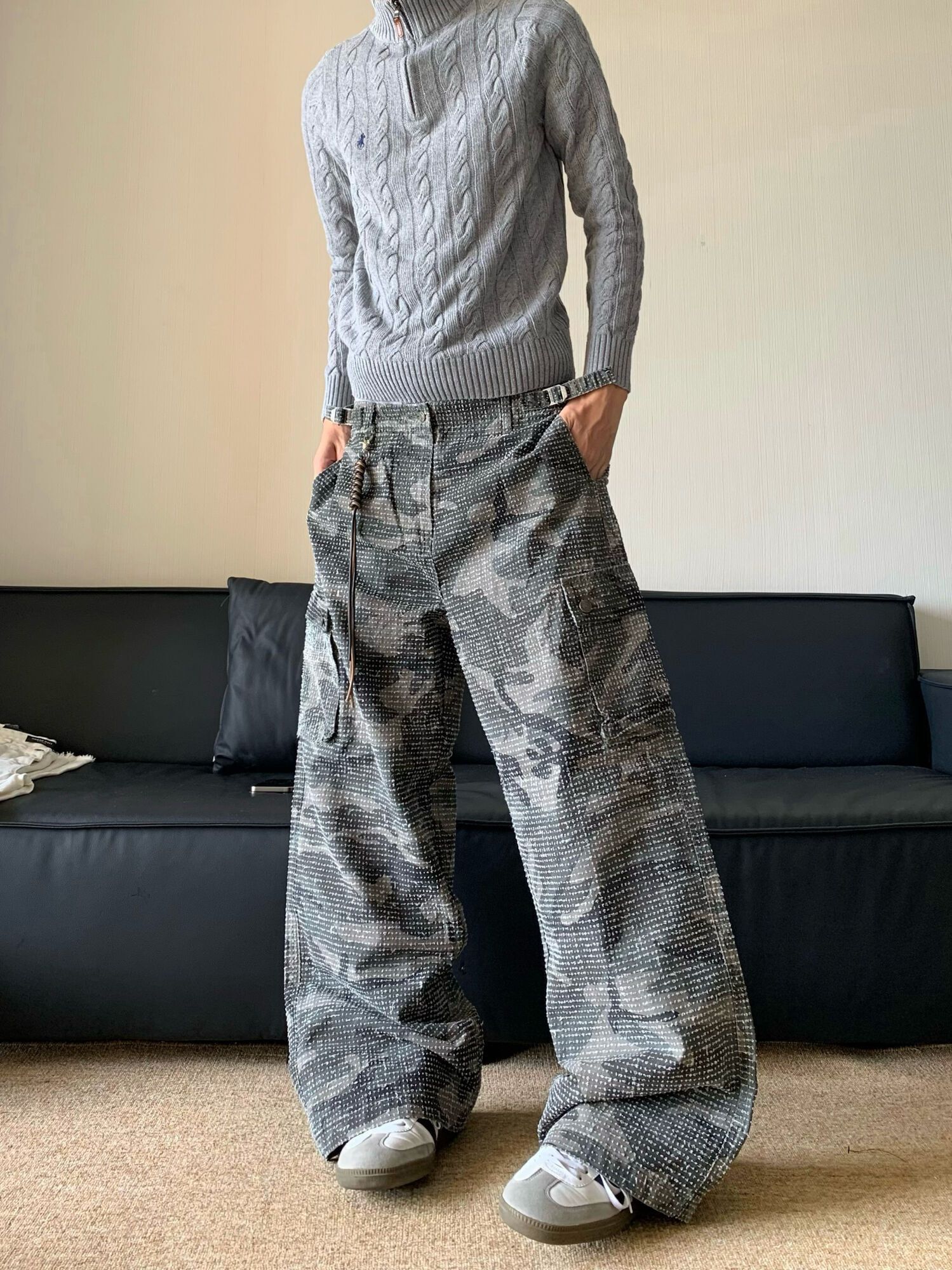 Japanese Brand × Vintage Vintage Camouflage Loose Pants Size US 29 - 5 Thumbnail