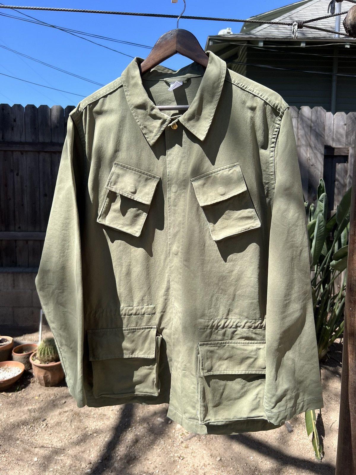 Image of Jjjjound Utility Jacket in Olive, Men's (Size XL)