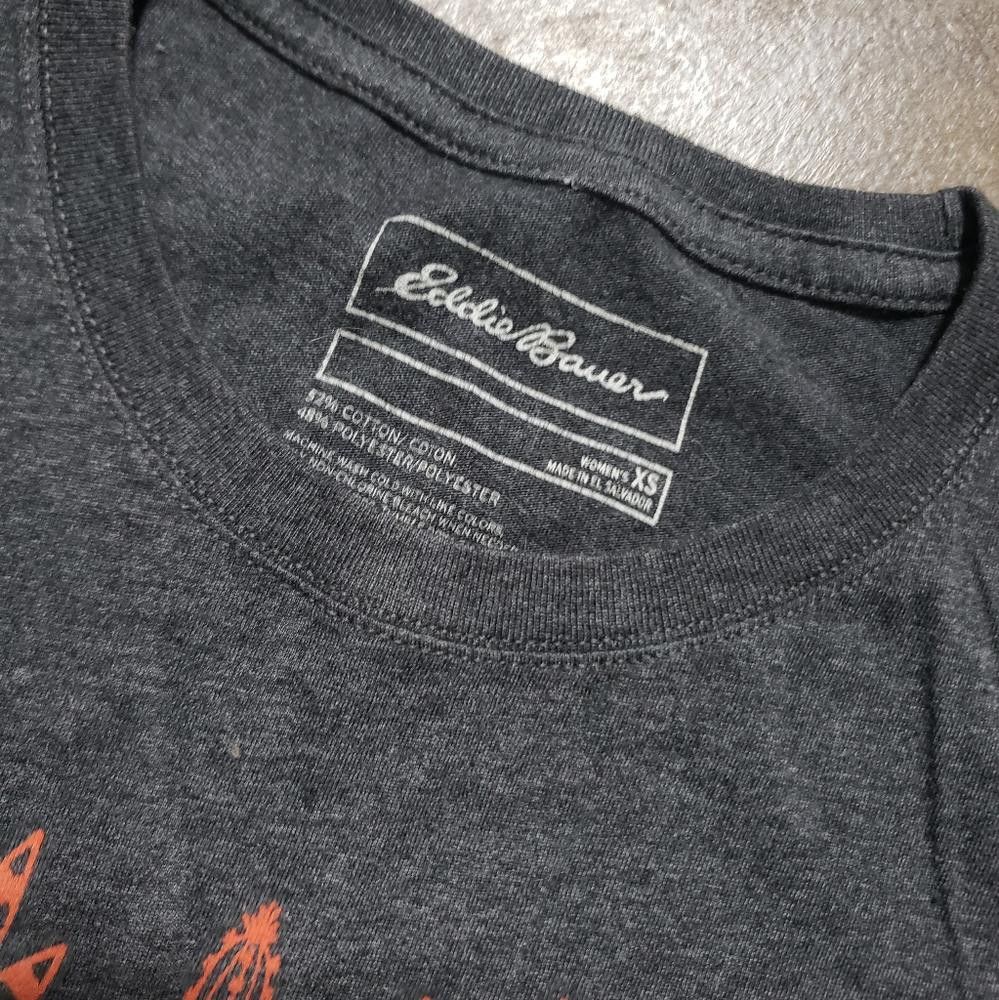Eddie Bauer Dark Grey Eddie Bauer Cropped Short Sleeve Size XS / US 0-2 / IT 36-38 - 3 Thumbnail