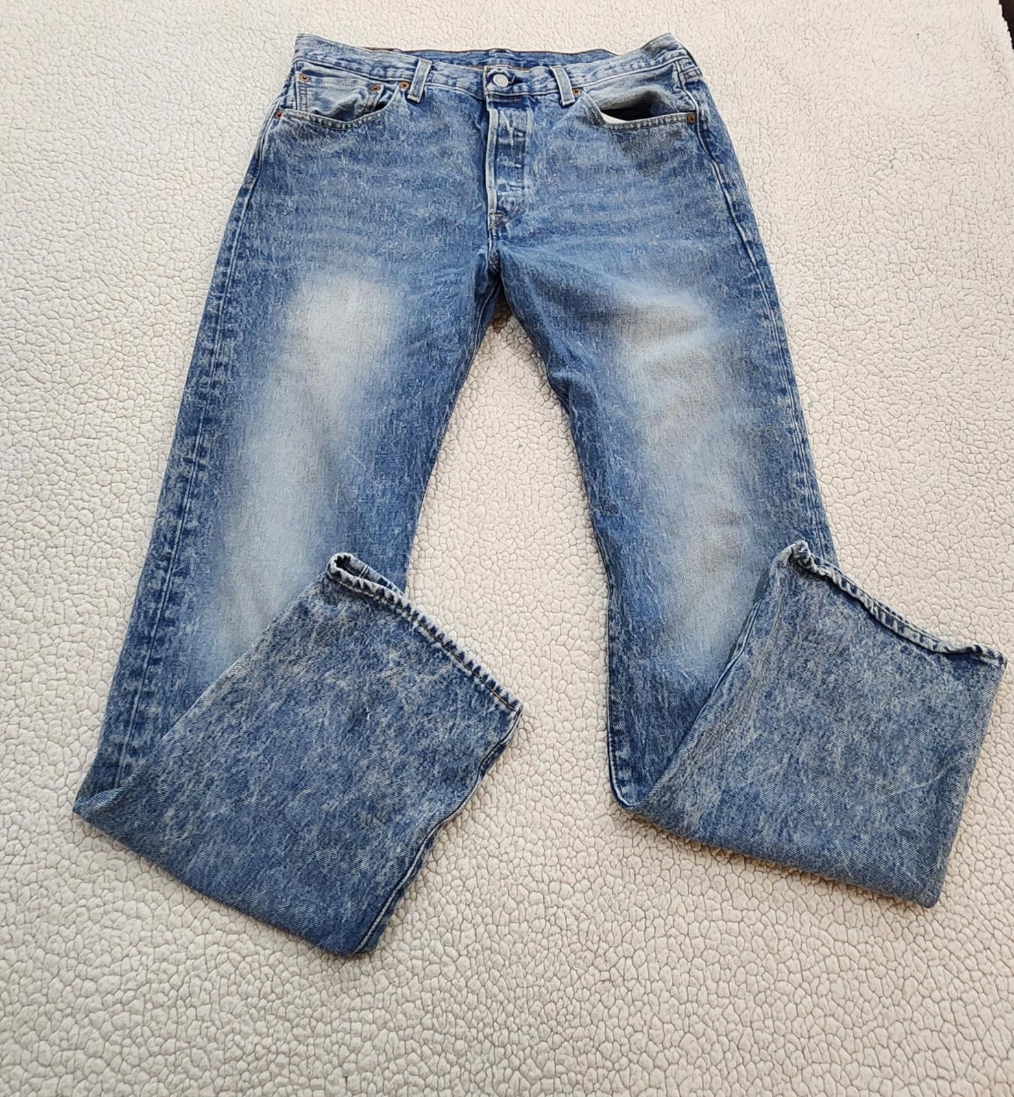 Levi's Levi's Mens 501 Button Fly Straight Leg Jeans Size US 34 / EU 50 - 3 Thumbnail
