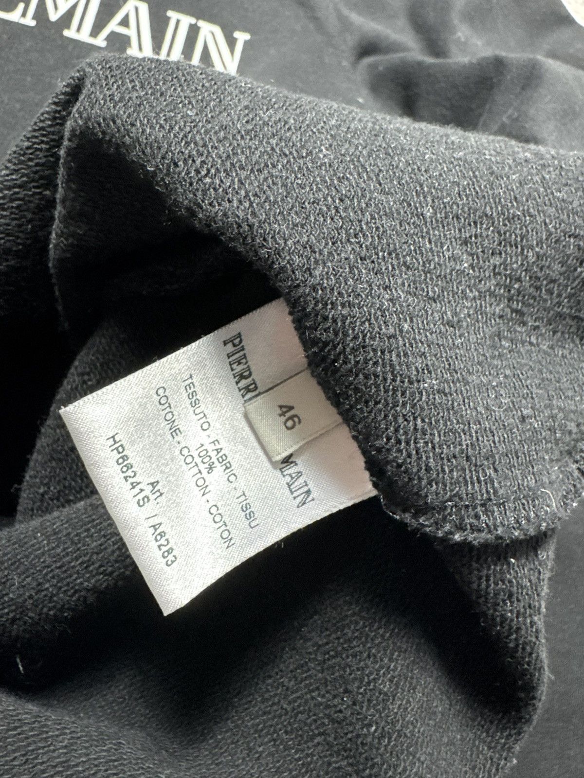 Pierre Balmain Pierre Balmain Black Luxury Sweatshirt Big Logo Size 46 Size US S / EU 44-46 / 1 - 7 Thumbnail
