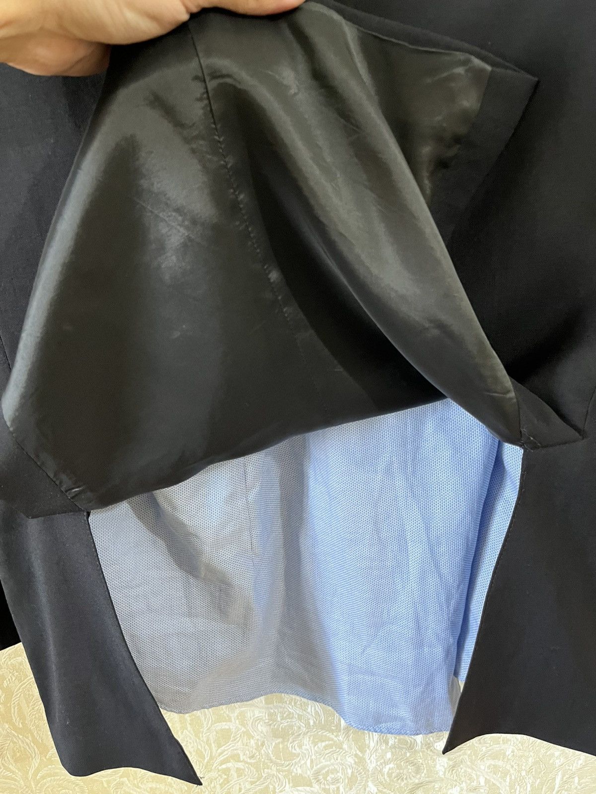 Ermenegildo Zegna Ermenegildo Zegna Men’s Wool Blazer Jacket Black 42 US Size 52S - 17 Thumbnail