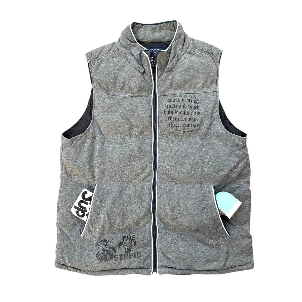 If Six Was Nine 🇯🇵 SPLENDID SATISFACTION SEDITIONARIES WORDING PUFFER VEST Size US XL / EU 56 / 4 - 1 Thumbnail