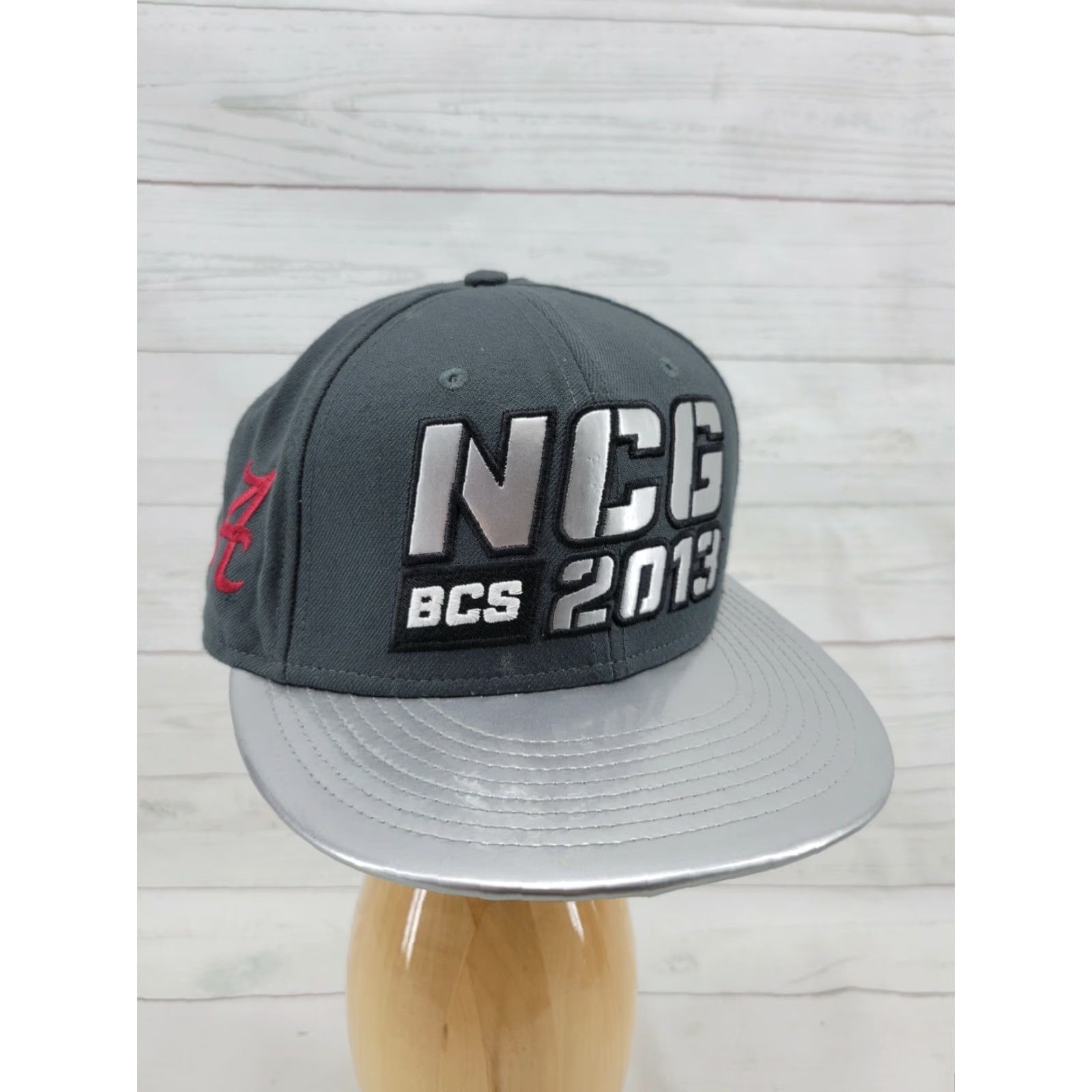 Nike Nike NCG BCS 2013 Alabama College Football Snapback Gray Hat Cap Size ONE SIZE - 2 Thumbnail