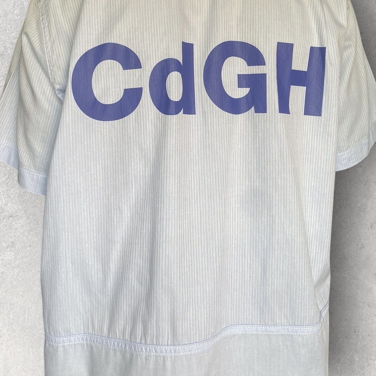 Comme des Garcons CDGH Logo Blue Stripe Pull Over Shirt Size US L / EU 52-54 / 3 - 2 Thumbnail