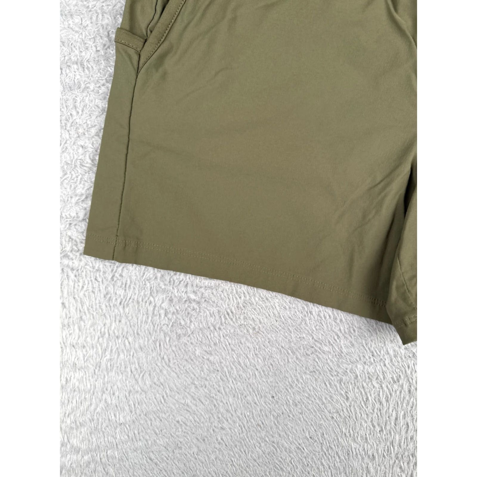 Vintage Columbia Shorts Women Large Green Chino Elastic Nylon Pull On Pockets 34x5 Size 36" / US 14 / IT 50 - 3 Thumbnail