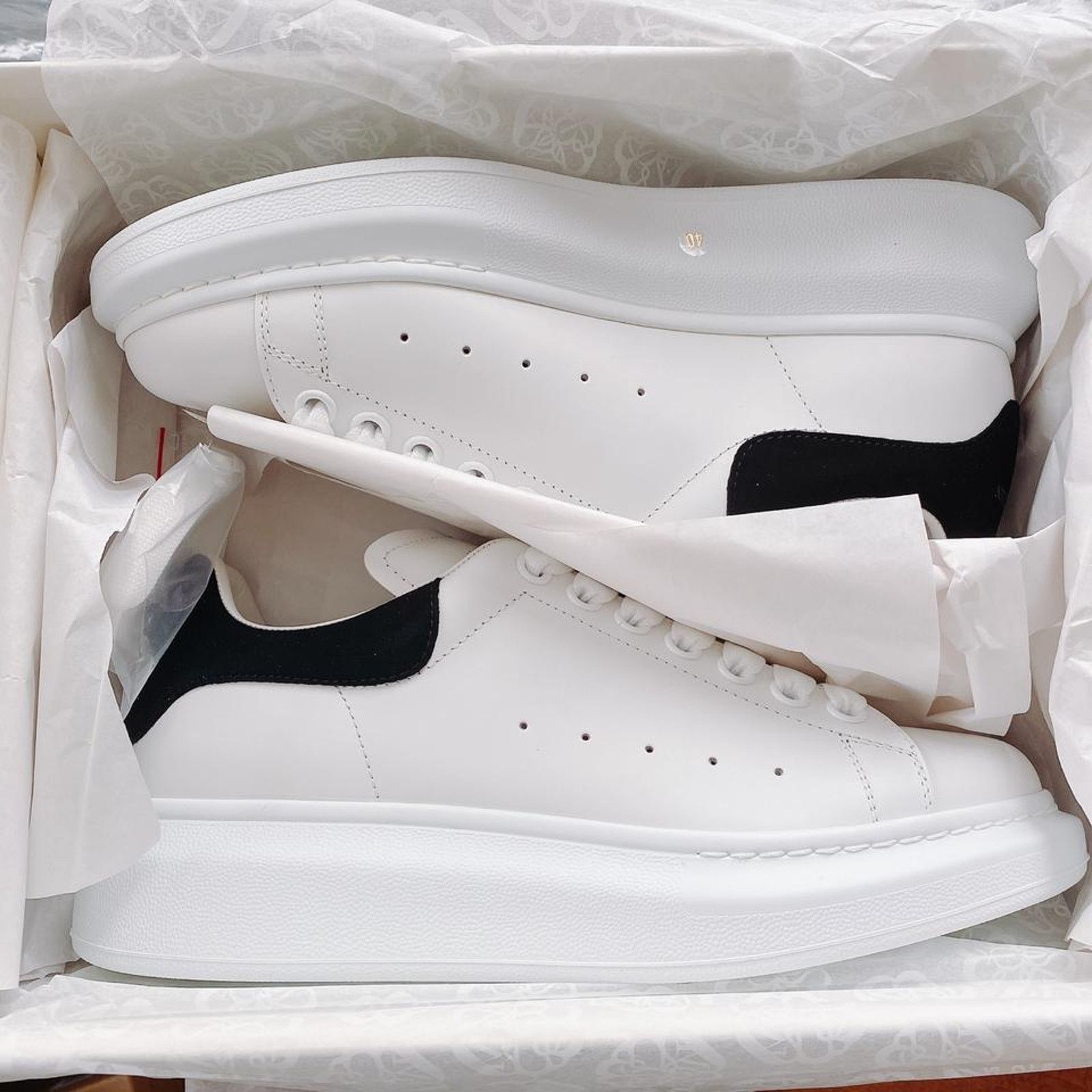 Alexander McQueen Alexander McQueen Oversized leather sneakers 40 Size US 10 / IT 40 - 6 Thumbnail