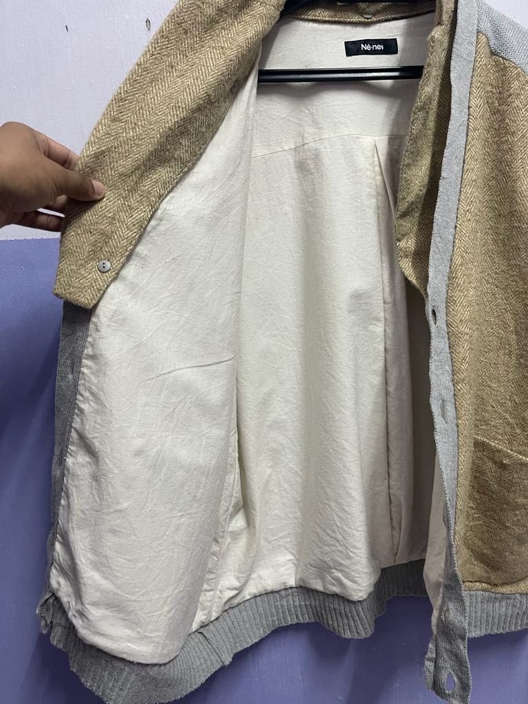 Ne-Net Rare Issey Miyake by Ne-net Half Wool Jacket 2 in 1 Size US M / EU 48-50 / 2 - 16 Thumbnail