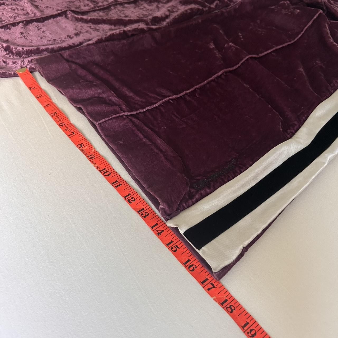 Off-White Off-White Purple Crushed Velvet Wide Leg Track Pants Size US 30 / EU 46 - 4 Thumbnail