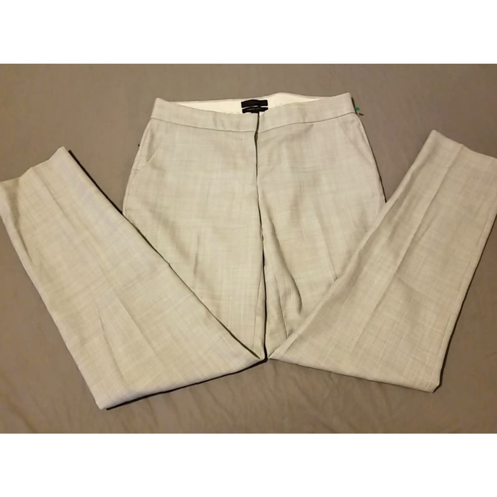 J.Crew Womens J. Crew Wool Dress Pants 0 Khaki Beige Slack Chino Trouser Dress Pants Womens J.CREW 0 Beige Wool Pants Size 25" / US 0 / IT 36 - 3 Thumbnail