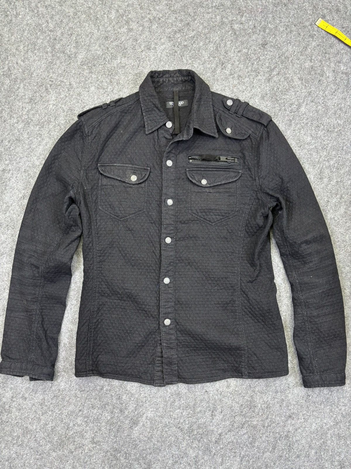 Tornado Mart Very Rare Tornado Mart Corrugated Military Skinny Shirt K41 Size US S / EU 44-46 / 1 - 14 Thumbnail