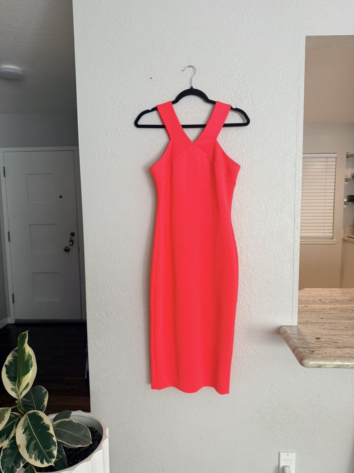 hot pink ted baker dress London Vadena bodycon midi 6 TED BAKER LONDON