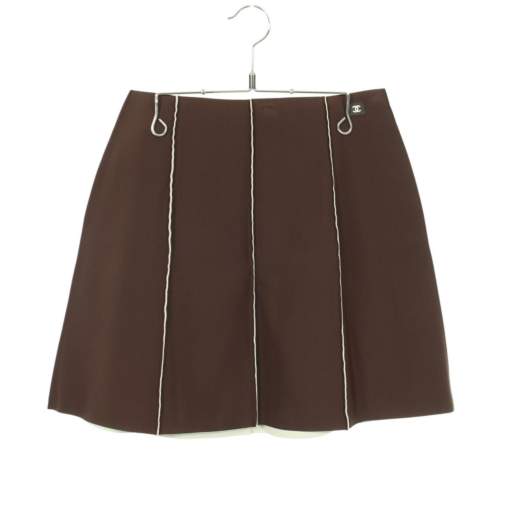 Chanel Chanel Chanel Coco Mark Nylon Skirt Textile Skirts P13086V07491 DUTY FREE for USA Size ONE SIZE - 1 Thumbnail