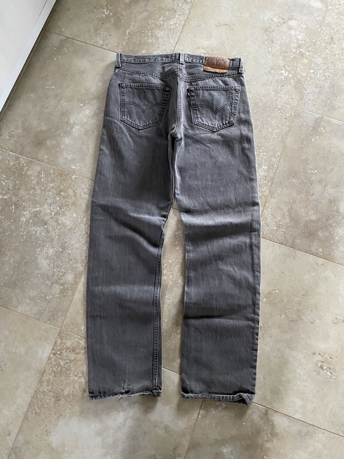 Levi's Vintage Levis 501 Baggy Jeans Made Usa 2000s Washed Denim Size US 34 / EU 50 - 4 Thumbnail