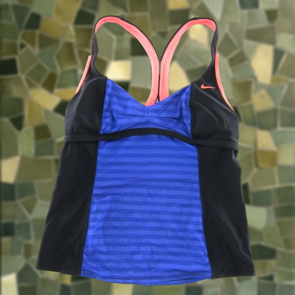 Nike Nike Padded Tankini Top Women Medium Purple Swim Tank Nike Tankini Top Women M Purple Padded Beach Colorful 90s? Size M / US 6-8 / IT 42-44 - 1 Thumbnail