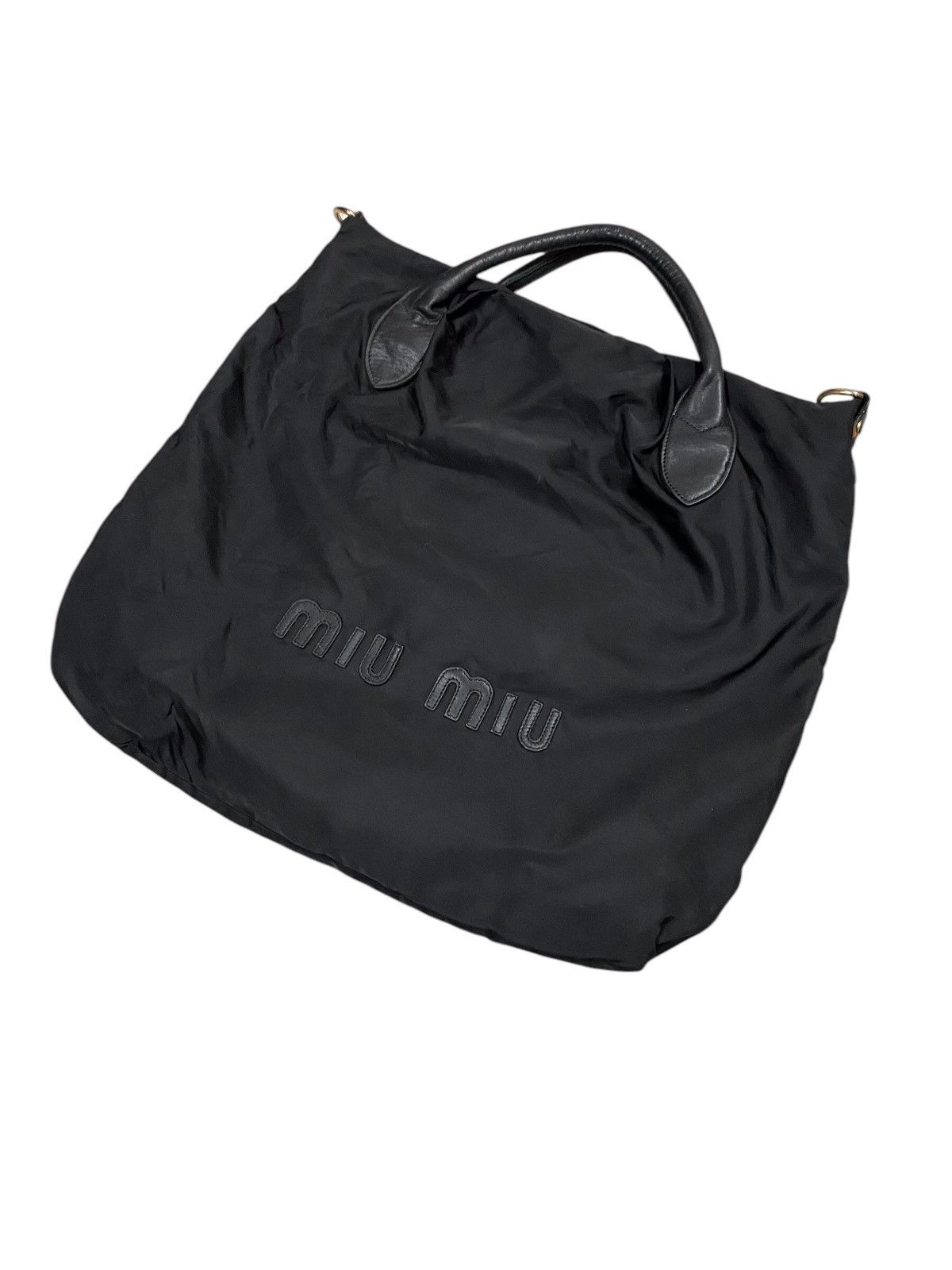 Miu Miu Miu Miu big logo nylon bag Size ONE SIZE - 2 Thumbnail