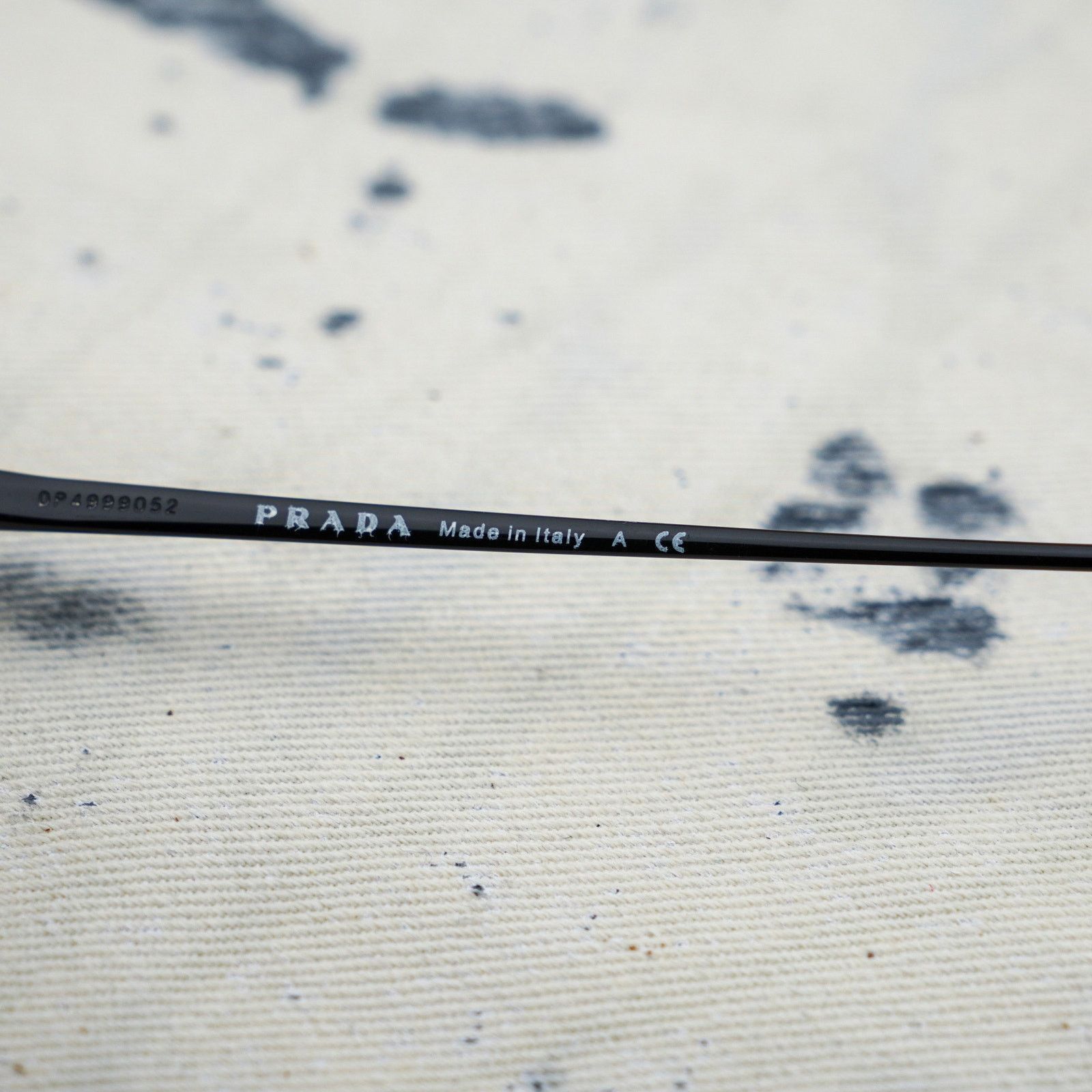 Prada Prada spr 64u black slim rectangular cat eye sunglasses Size ONE SIZE - 4 Thumbnail