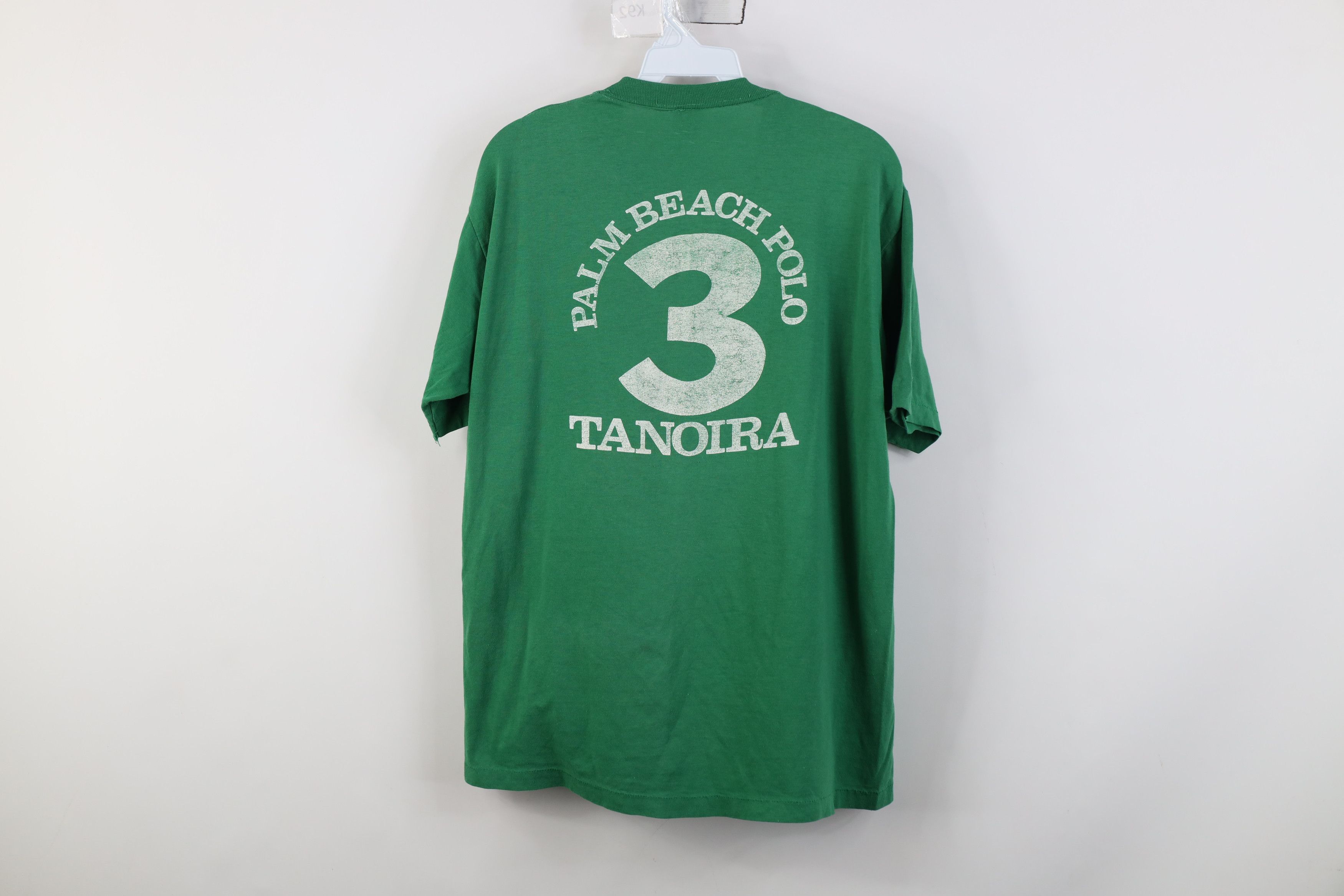 Vintage Vintage 80s Boehm Palm Beach Team Polo Tanoira T-Shirt USA Size US XL / EU 56 / 4 - 13 Thumbnail