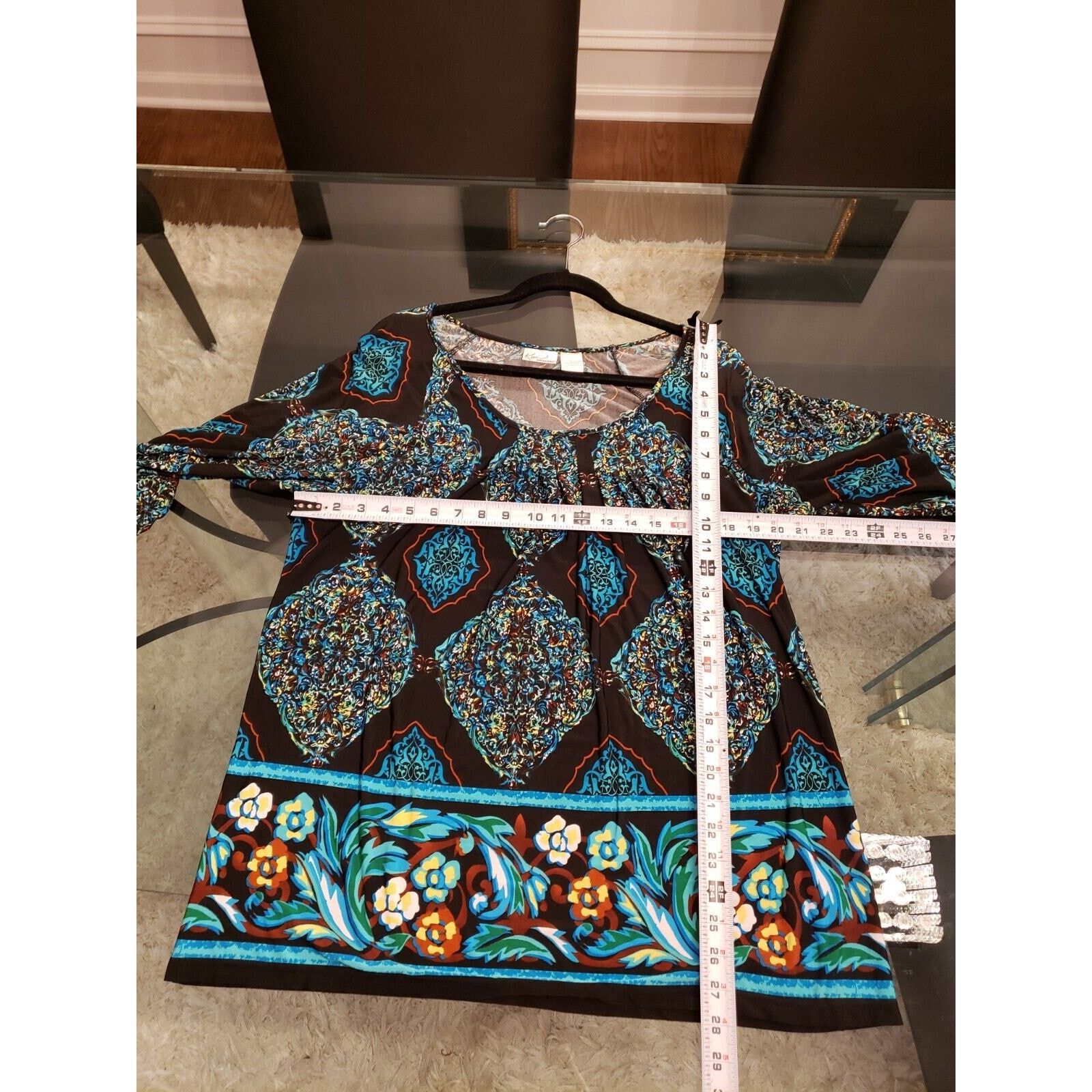 Other Kim Rogers Polyester Round Neck Long Sleeve Top Blouse Large Size L / US 10 / IT 46 - 12 Thumbnail