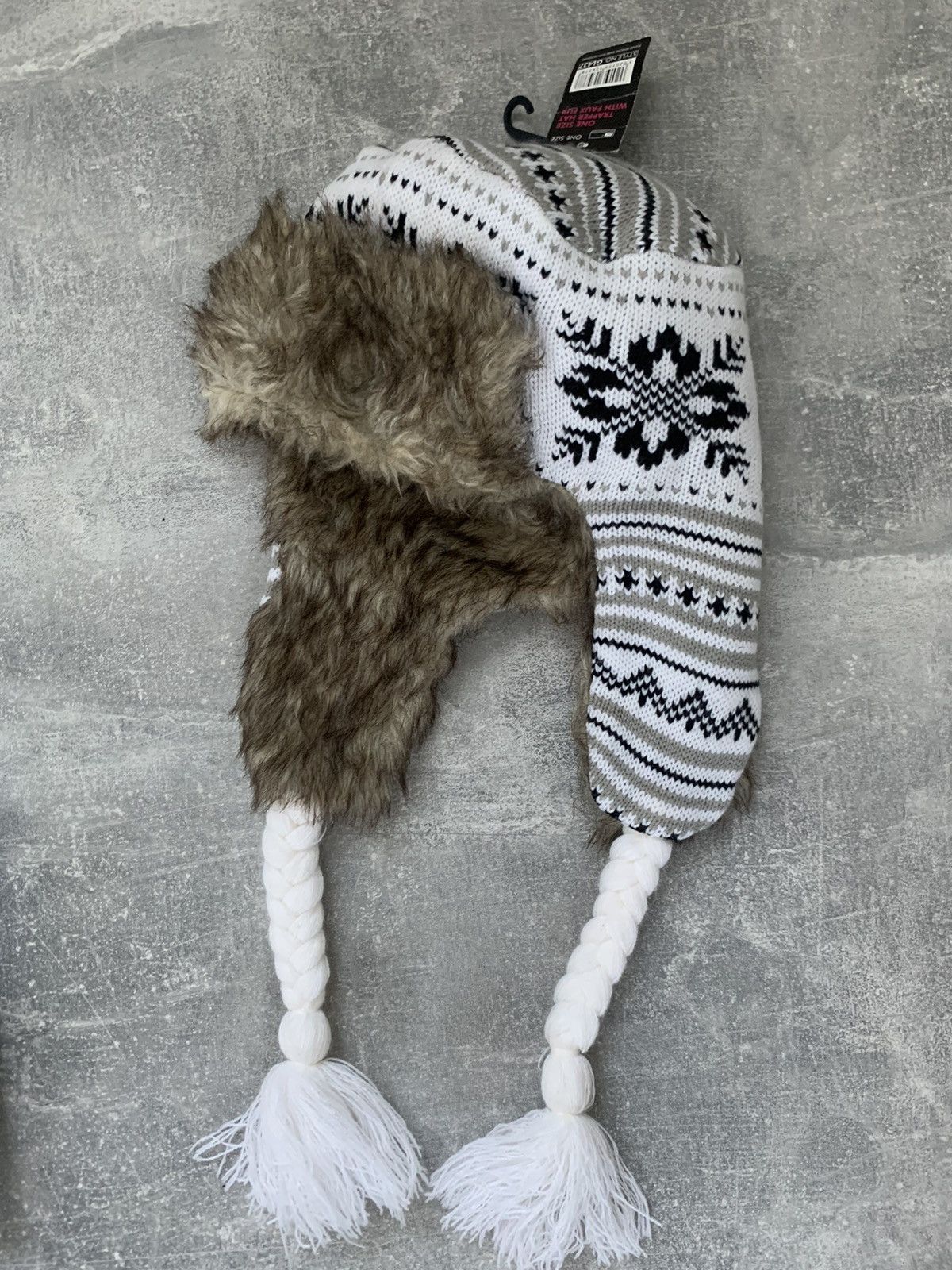 Japanese Brand × Vintage Crazy Y2k Mohair Fuzzy Hat Ushanka Punk Winter Size ONE SIZE - 3 Thumbnail