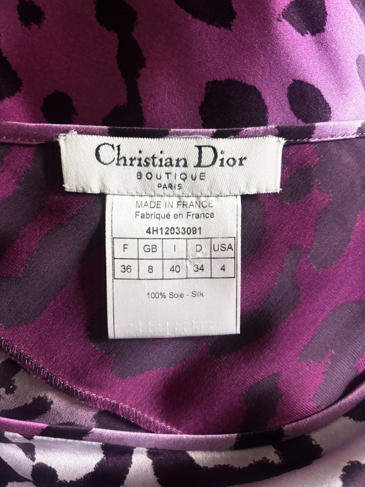 Dior Dior Silk Skirt Size 26" / US 2 / IT 38 - 3 Thumbnail