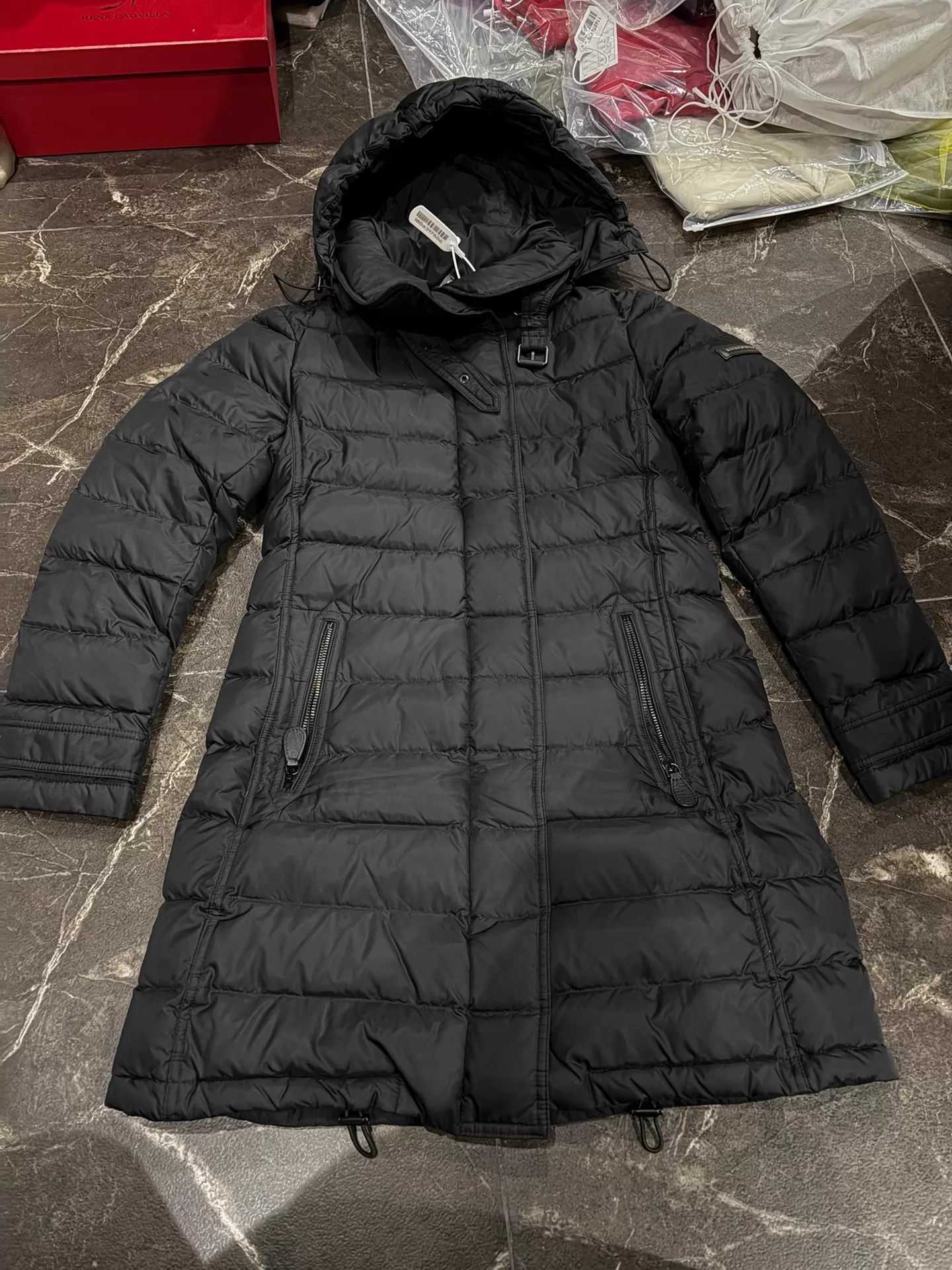 Burberry Burberry Brit Black Long Puffer Jacket S Size S / US 4 / IT 40 - 1 Thumbnail