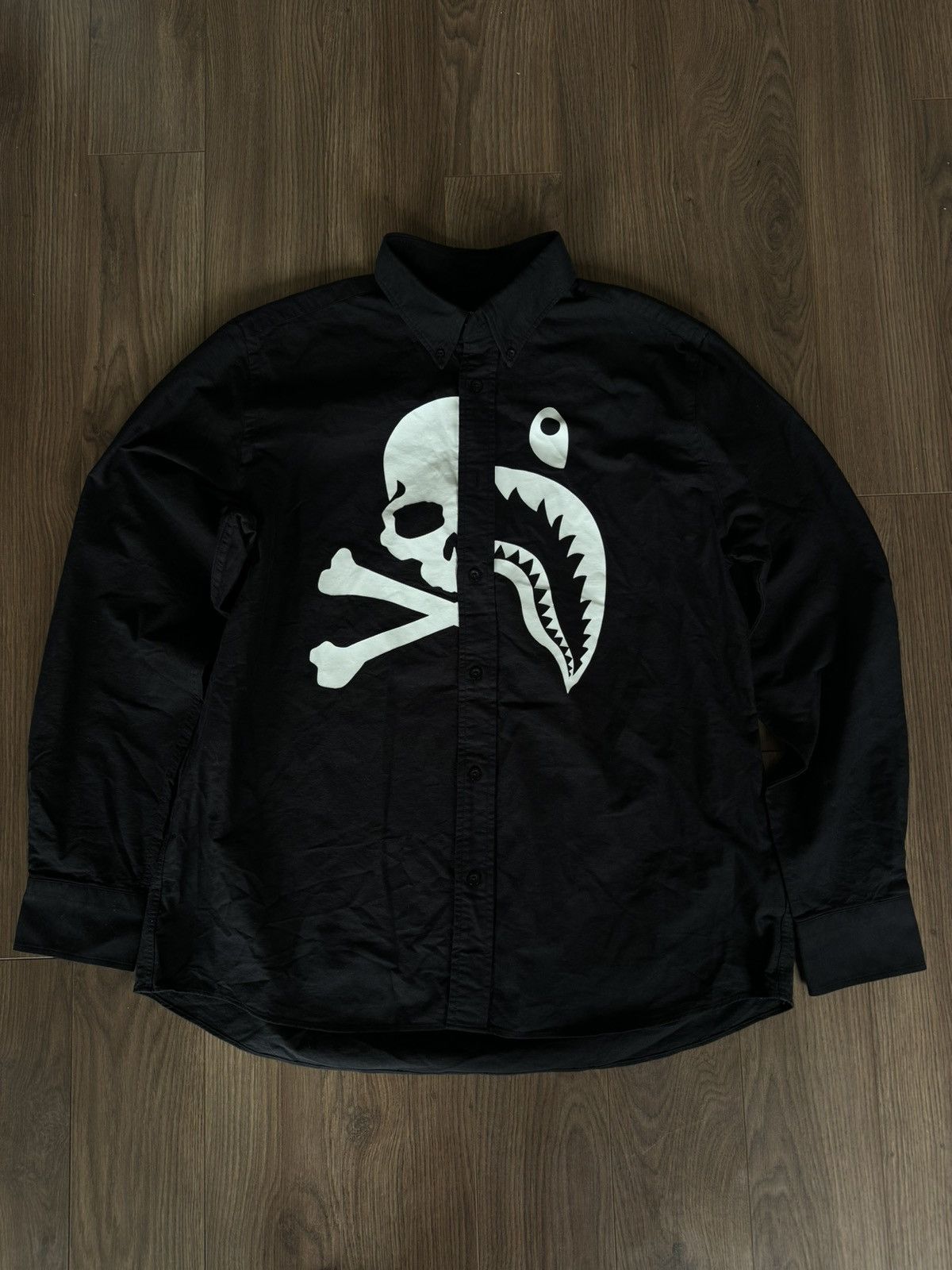 Bape × Mastermind Japan A Bathing Ape Mm Bape Oxford Bd Shirt Size US XL / EU 56 / 4 - 1 Thumbnail