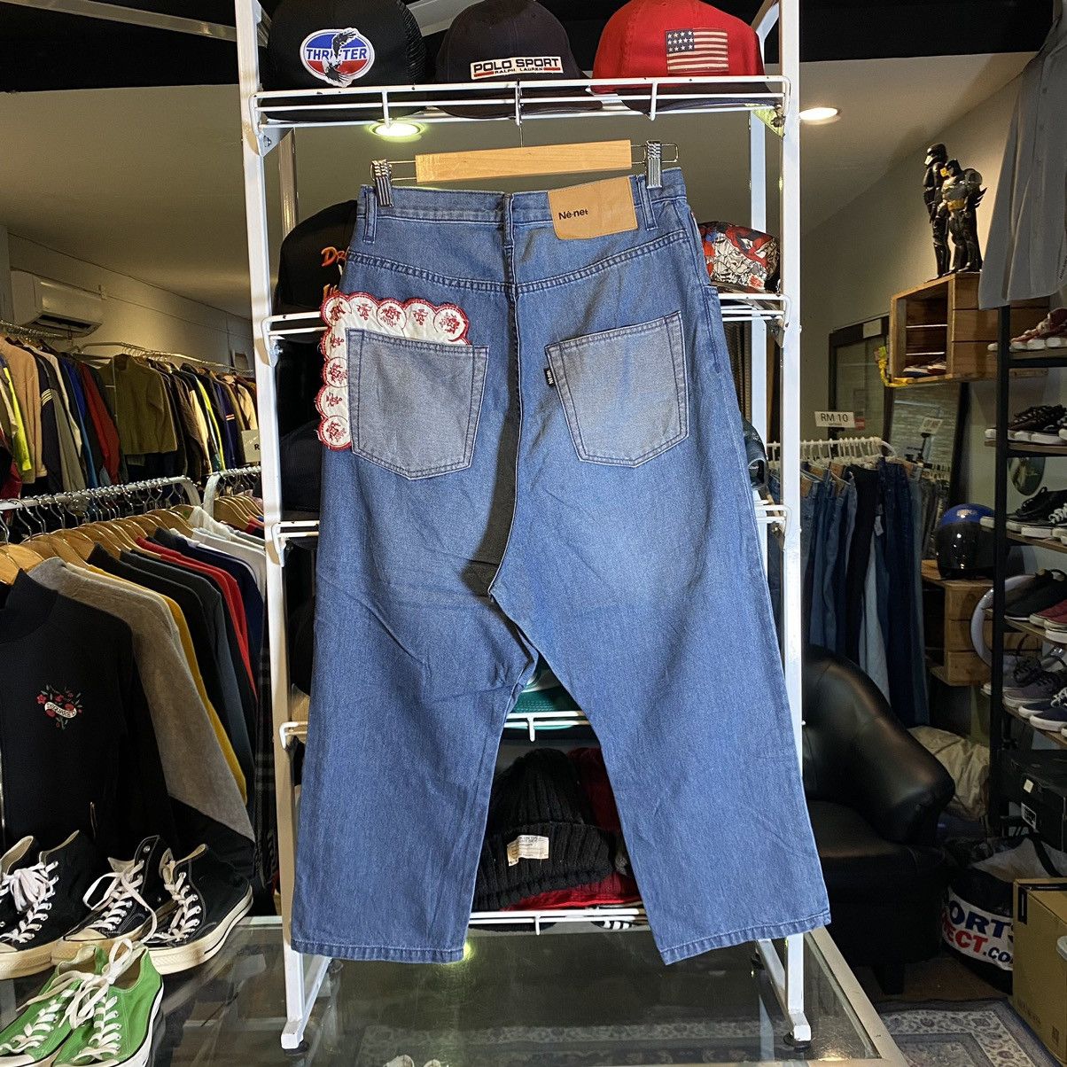 Issey Miyake Issey Miyake Ne-net Baggy Drop Crotch Denim Pants 28 Size US 28 / EU 44 - 1 Thumbnail