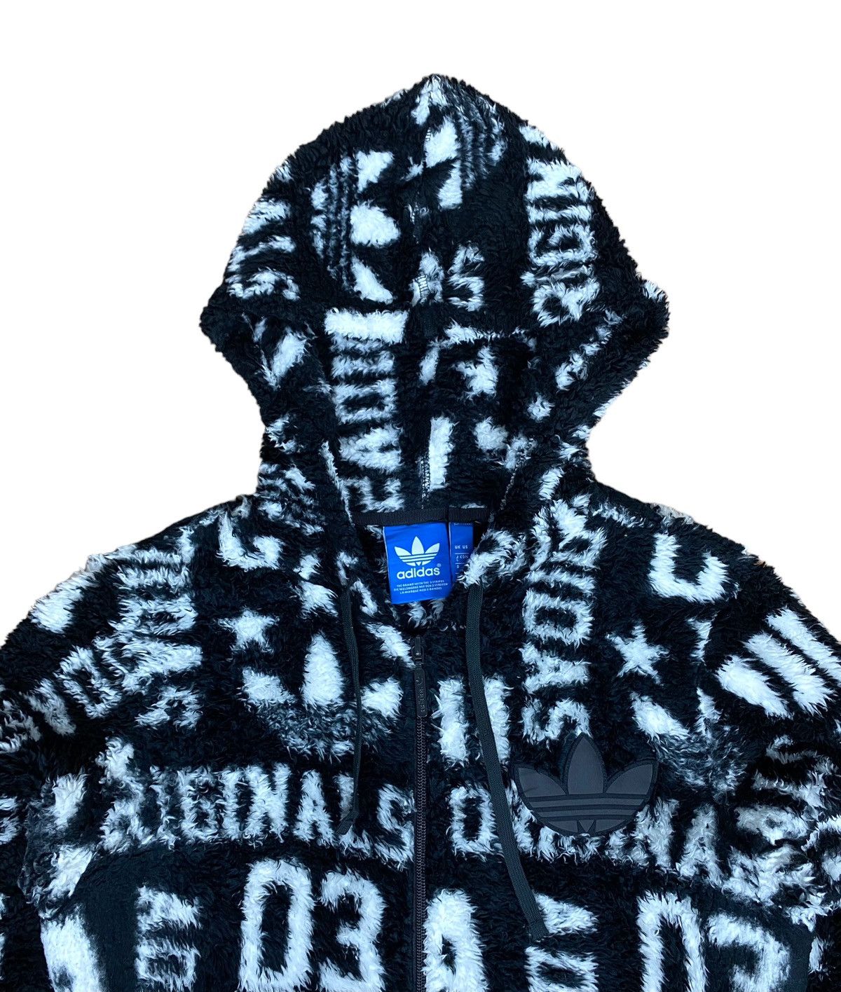 Adidas Rare‼️ ADIDAS HOODIE FLEECE BIG LOGO FULL PRINT Size US S / EU 44-46 / 1 - 4 Thumbnail