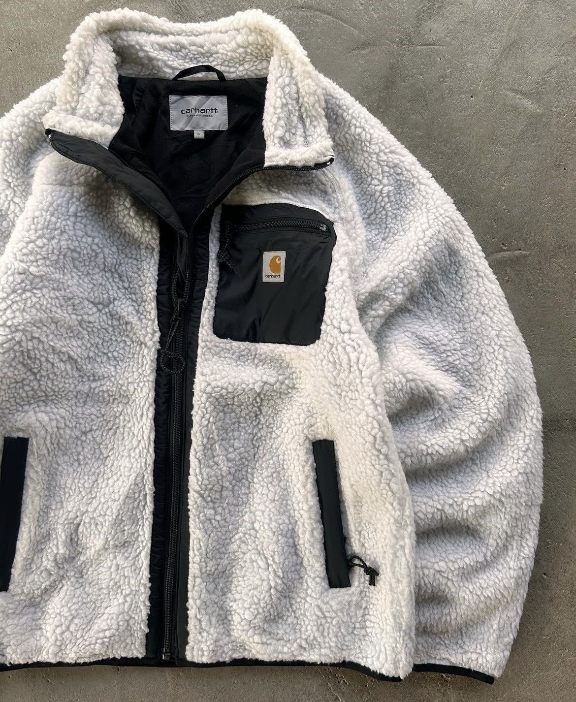 Carhartt × Carhartt Wip × Vintage Carhartt WIP Fleece Jacket Sherpa Zip-Up (S) Size US S / EU 44-46 / 1 - 4 Thumbnail