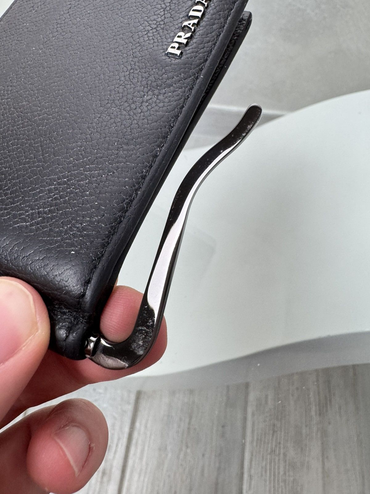 Prada Prada Saffiano Leather Wallet-Black Size ONE SIZE - 10 Thumbnail